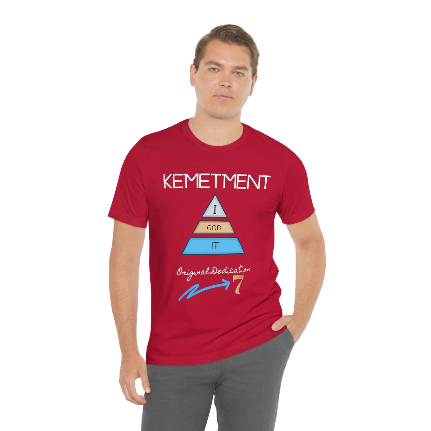 Kemetment 7 "I God It" Mens/ Unisex Jersey Short Sleeve Tee... Simply a fly ass Tshirt...