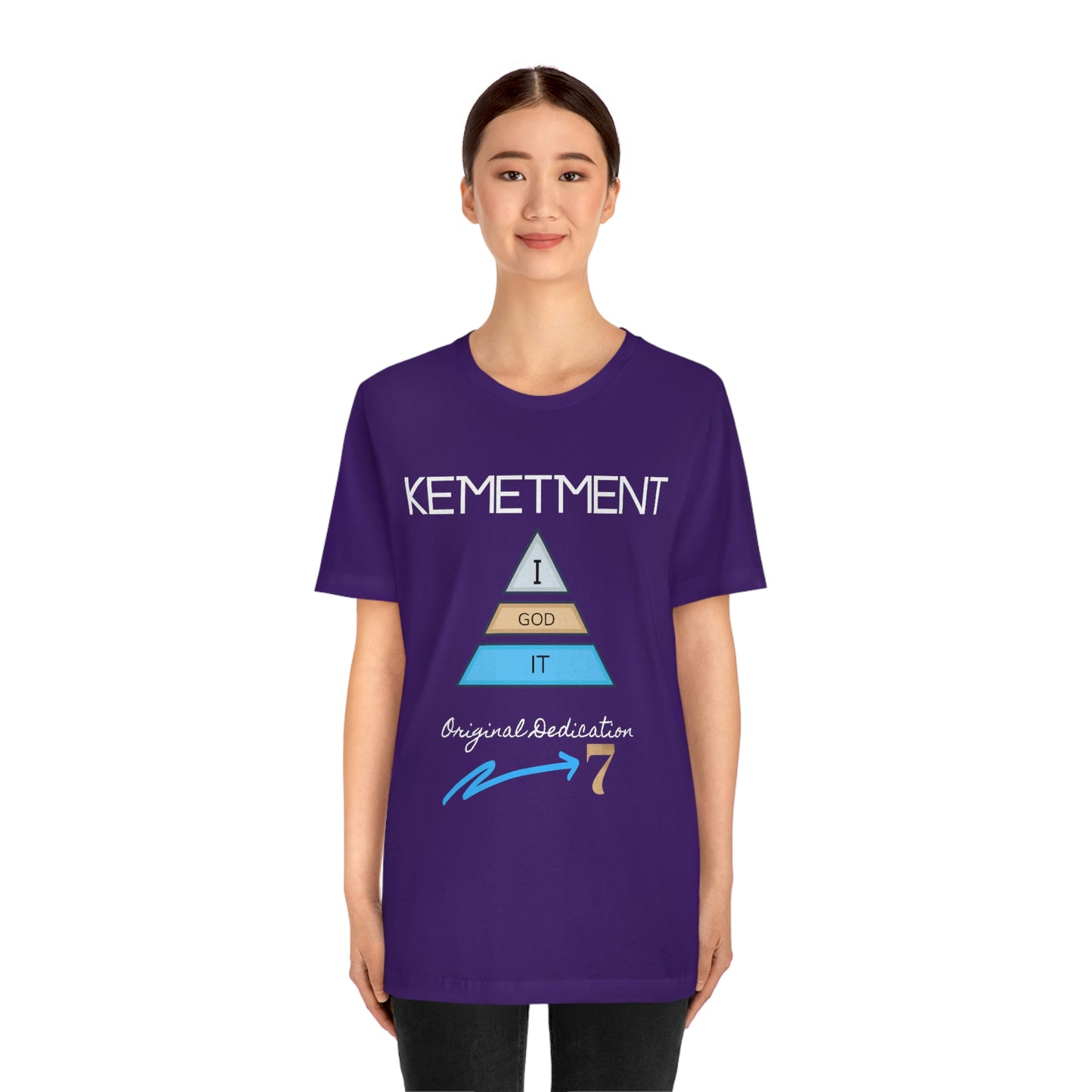 Kemetment 7 "I God It" Mens/ Unisex Jersey Short Sleeve Tee... Simply a fly ass Tshirt...