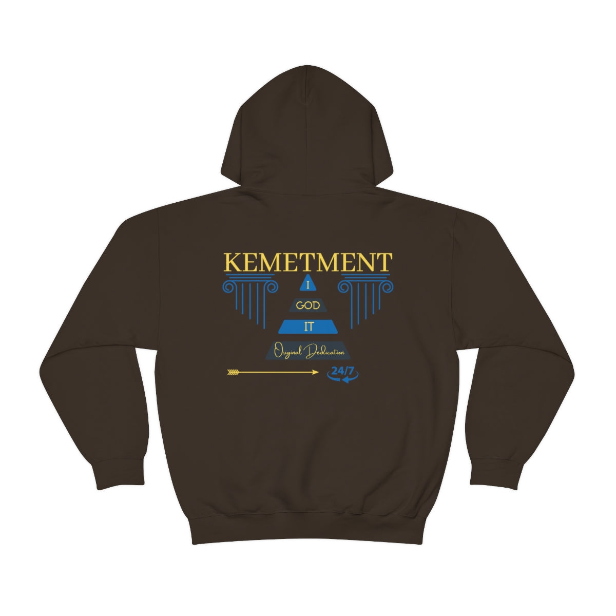 KEMETMENT DOUBLE SIDED "I GOD IT" Heavy Blend™ Hooded Sweatshirt