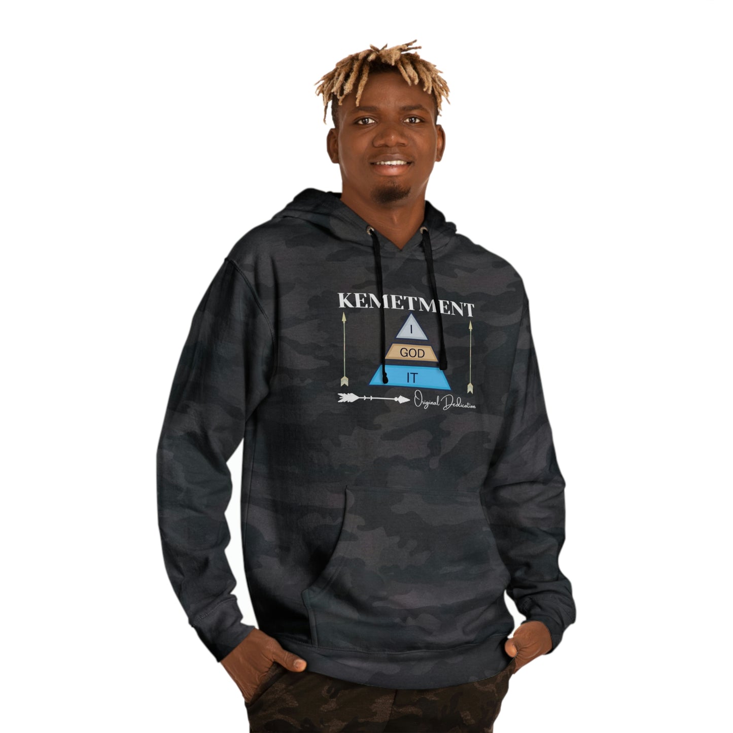 KEMETMENT I GOD IT DOUBLE SIDED LOGO Hooded Sweatshirt
