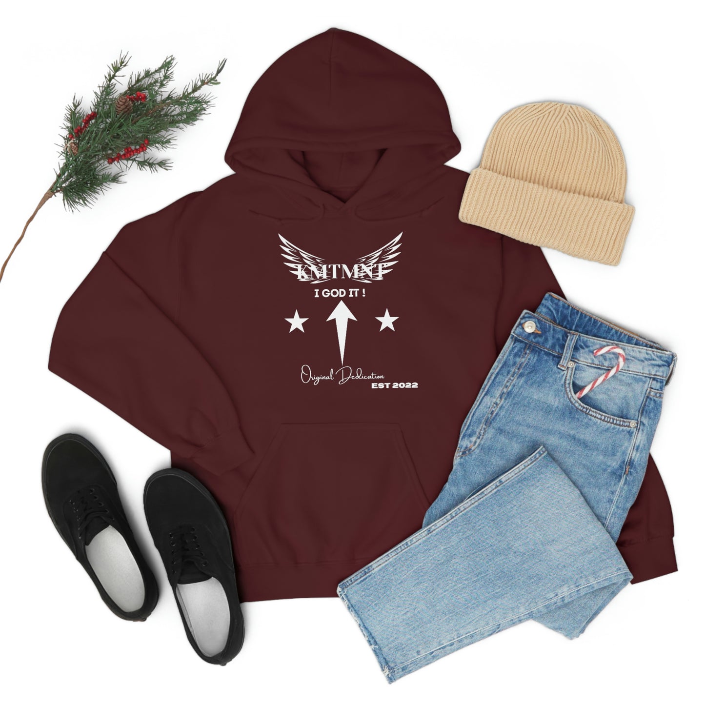 KEMETMENT I GOD IT Winged Unisex Heavy Blend™ Hooded Sweatshirt