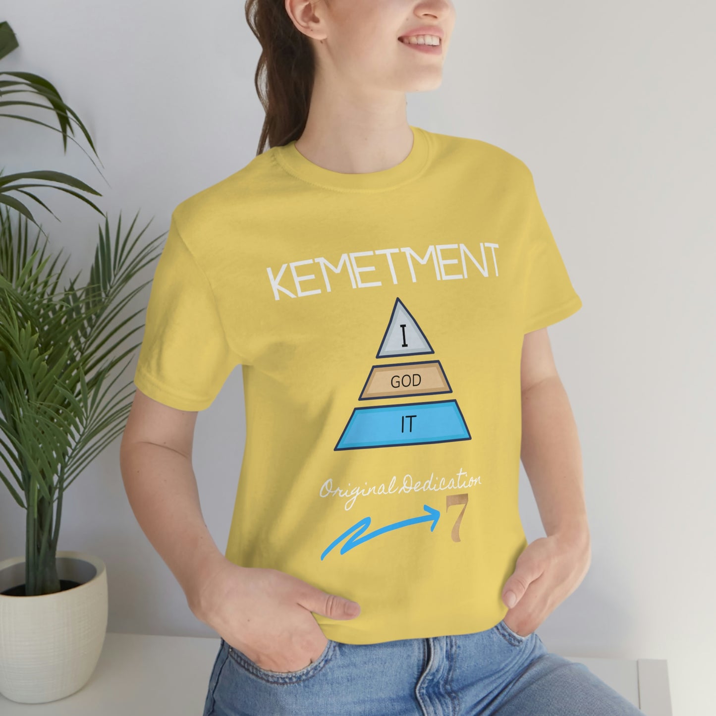 Kemetment 7 "I God It" Mens/ Unisex Jersey Short Sleeve Tee... Simply a fly ass Tshirt...