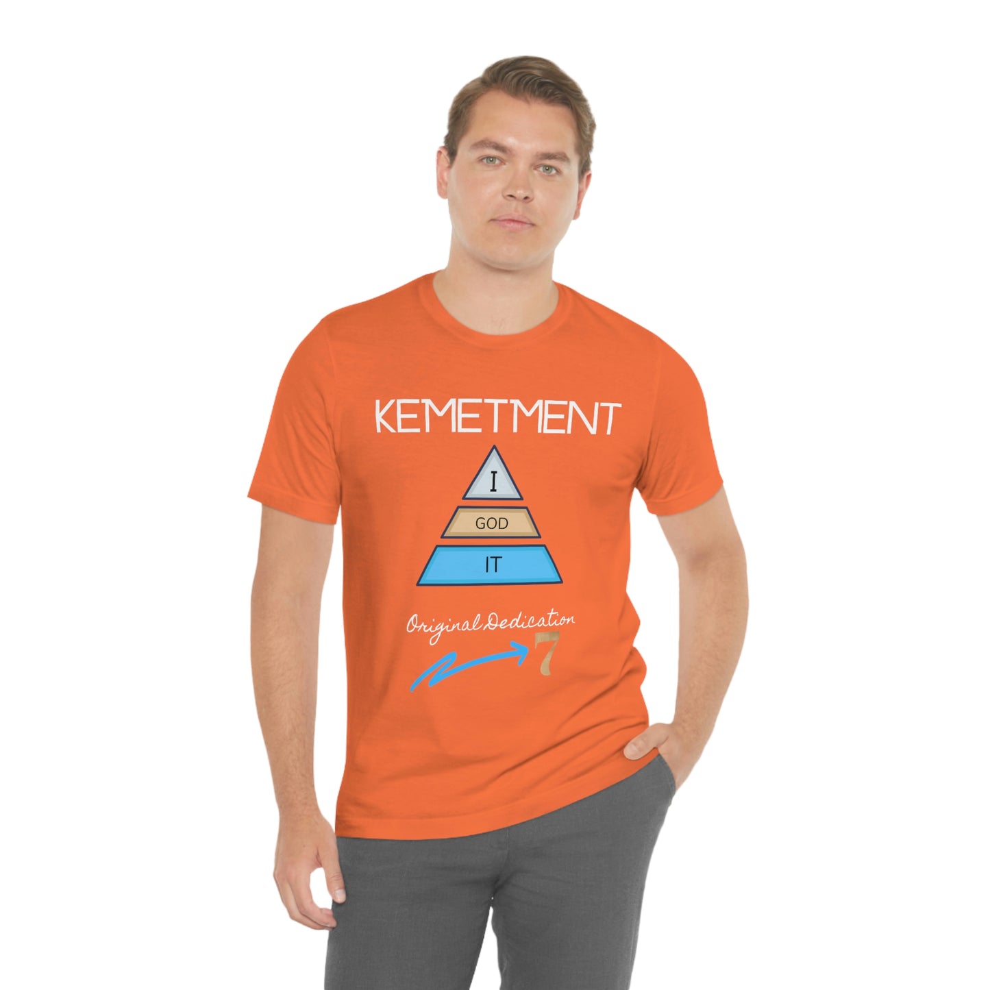 Kemetment 7 "I God It" Mens/ Unisex Jersey Short Sleeve Tee... Simply a fly ass Tshirt...