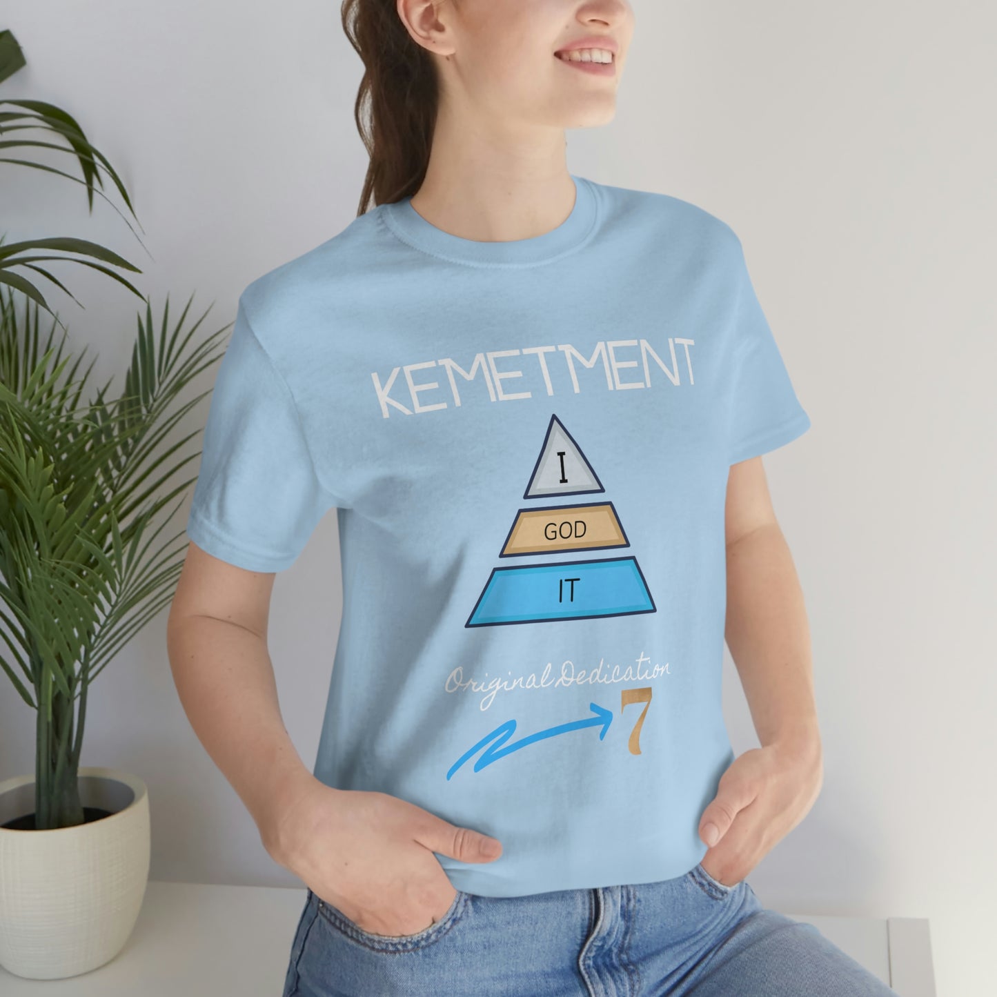 Kemetment 7 "I God It" Mens/ Unisex Jersey Short Sleeve Tee... Simply a fly ass Tshirt...