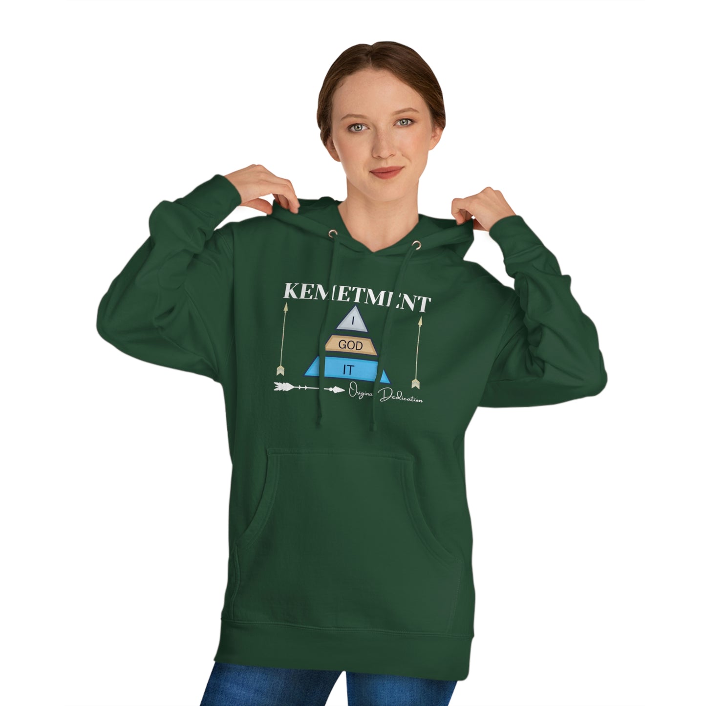 KEMETMENT I GOD IT DOUBLE SIDED LOGO Hooded Sweatshirt