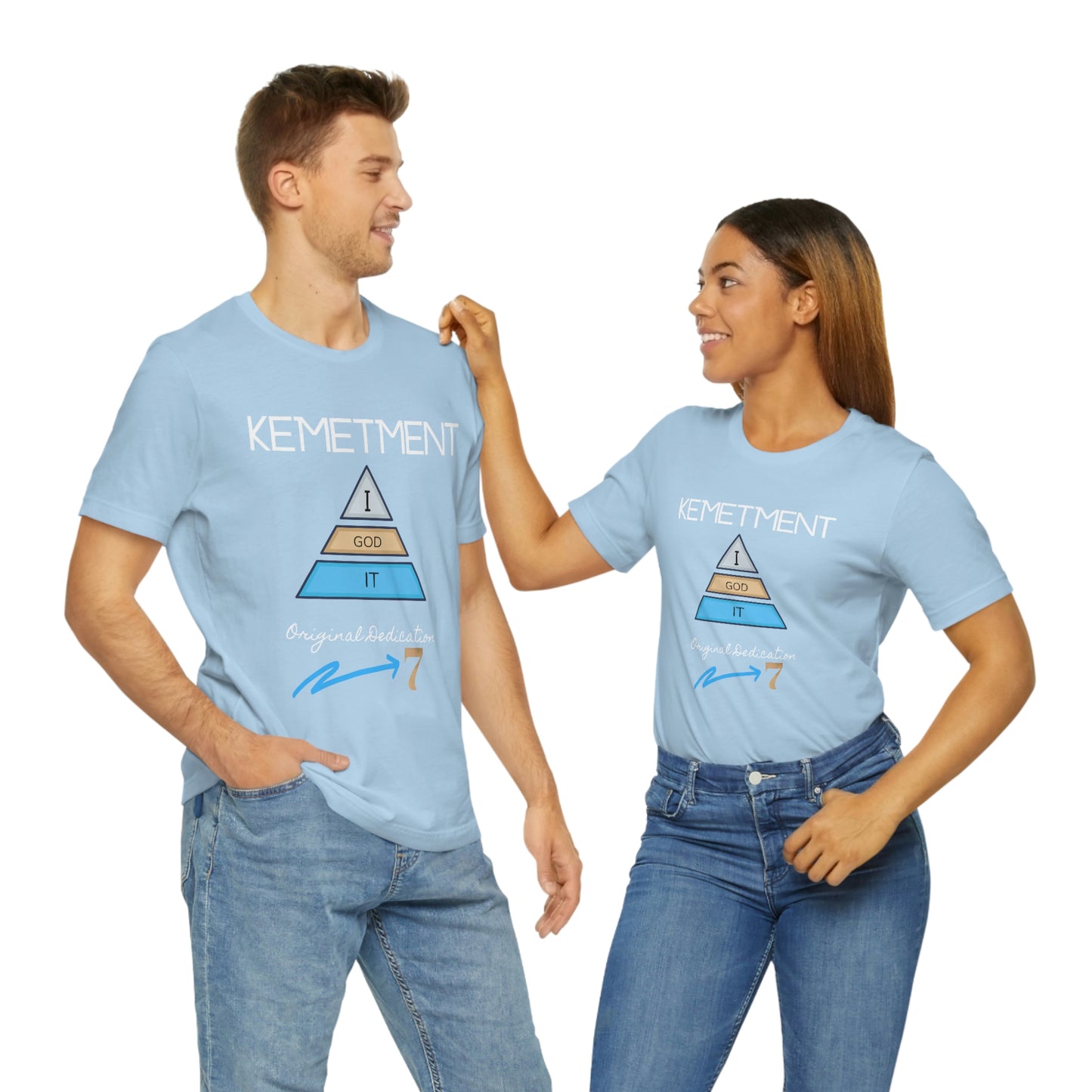 Kemetment 7 "I God It" Mens/ Unisex Jersey Short Sleeve Tee... Simply a fly ass Tshirt...