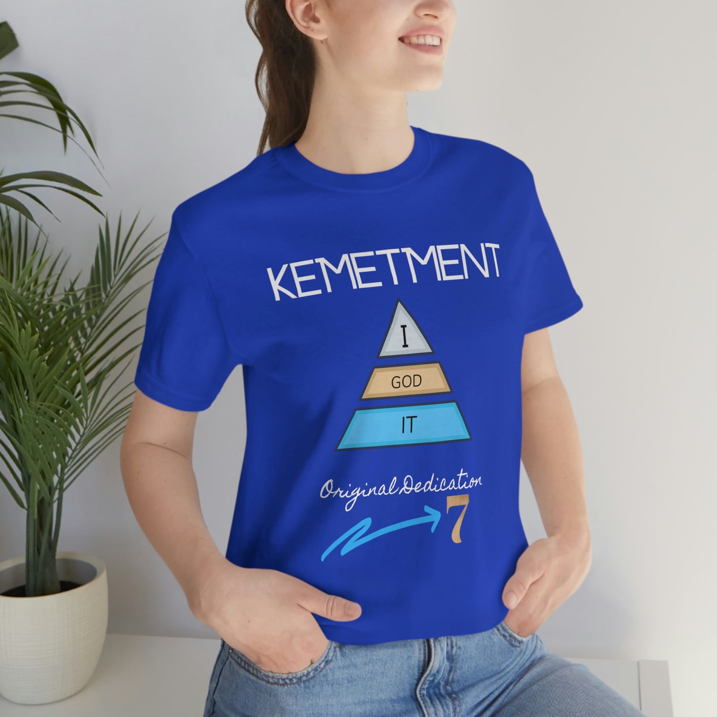 Kemetment 7 "I God It" Mens/ Unisex Jersey Short Sleeve Tee... Simply a fly ass Tshirt...