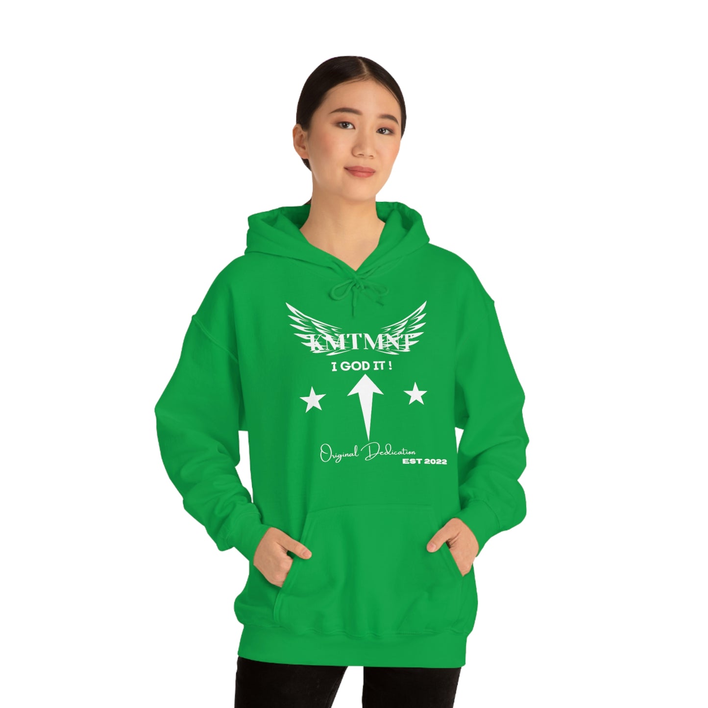 KEMETMENT I GOD IT Winged Unisex Heavy Blend™ Hooded Sweatshirt
