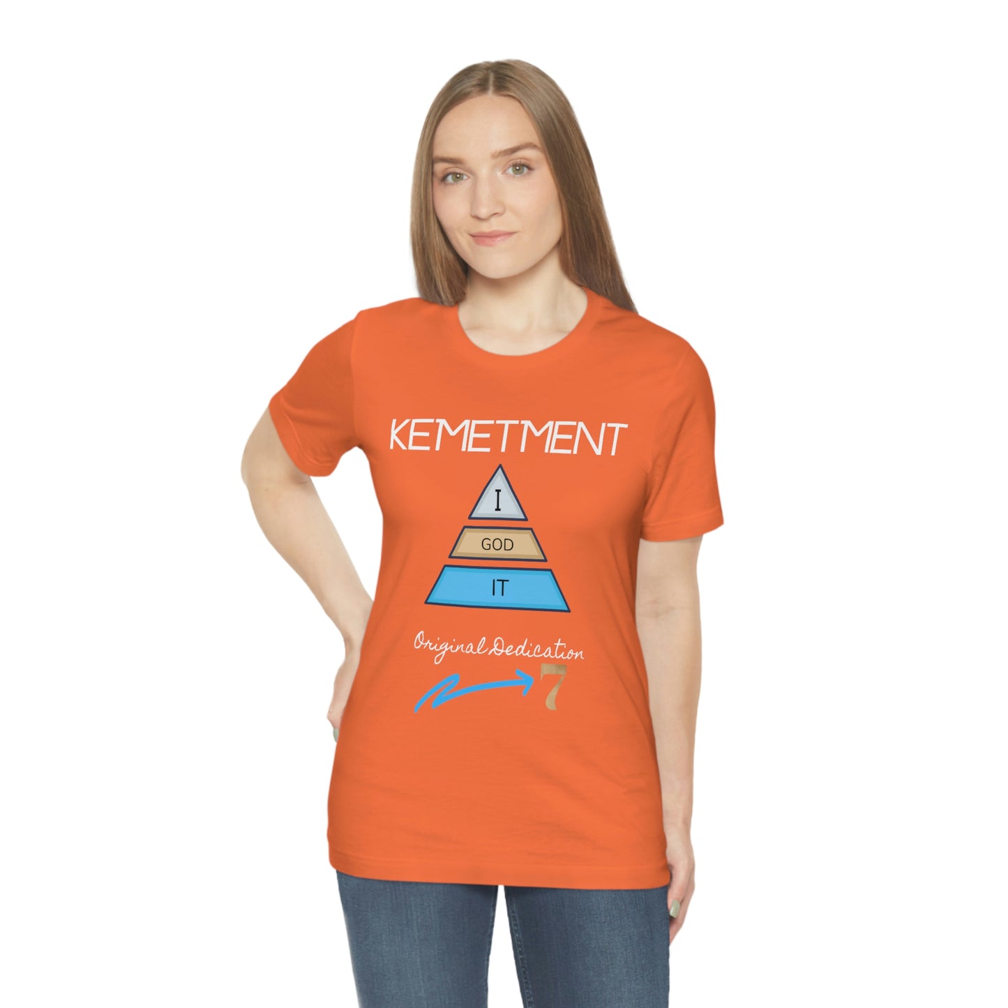 Kemetment 7 "I God It" Mens/ Unisex Jersey Short Sleeve Tee... Simply a fly ass Tshirt...