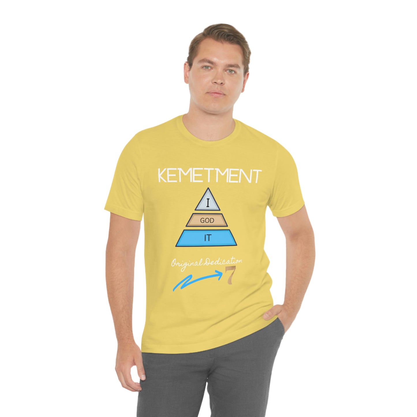 Kemetment 7 "I God It" Mens/ Unisex Jersey Short Sleeve Tee... Simply a fly ass Tshirt...