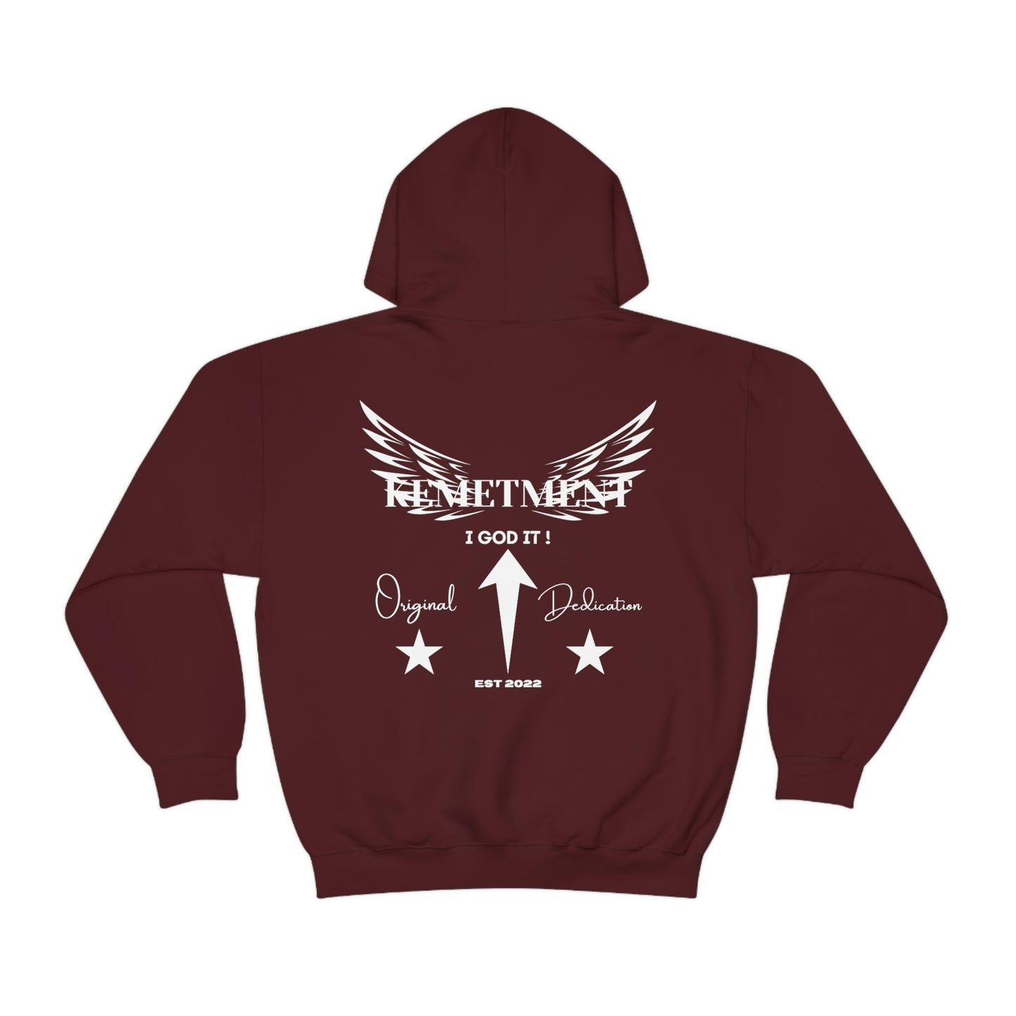 KEMETMENT I GOD IT Winged Unisex Heavy Blend™ Hooded Sweatshirt