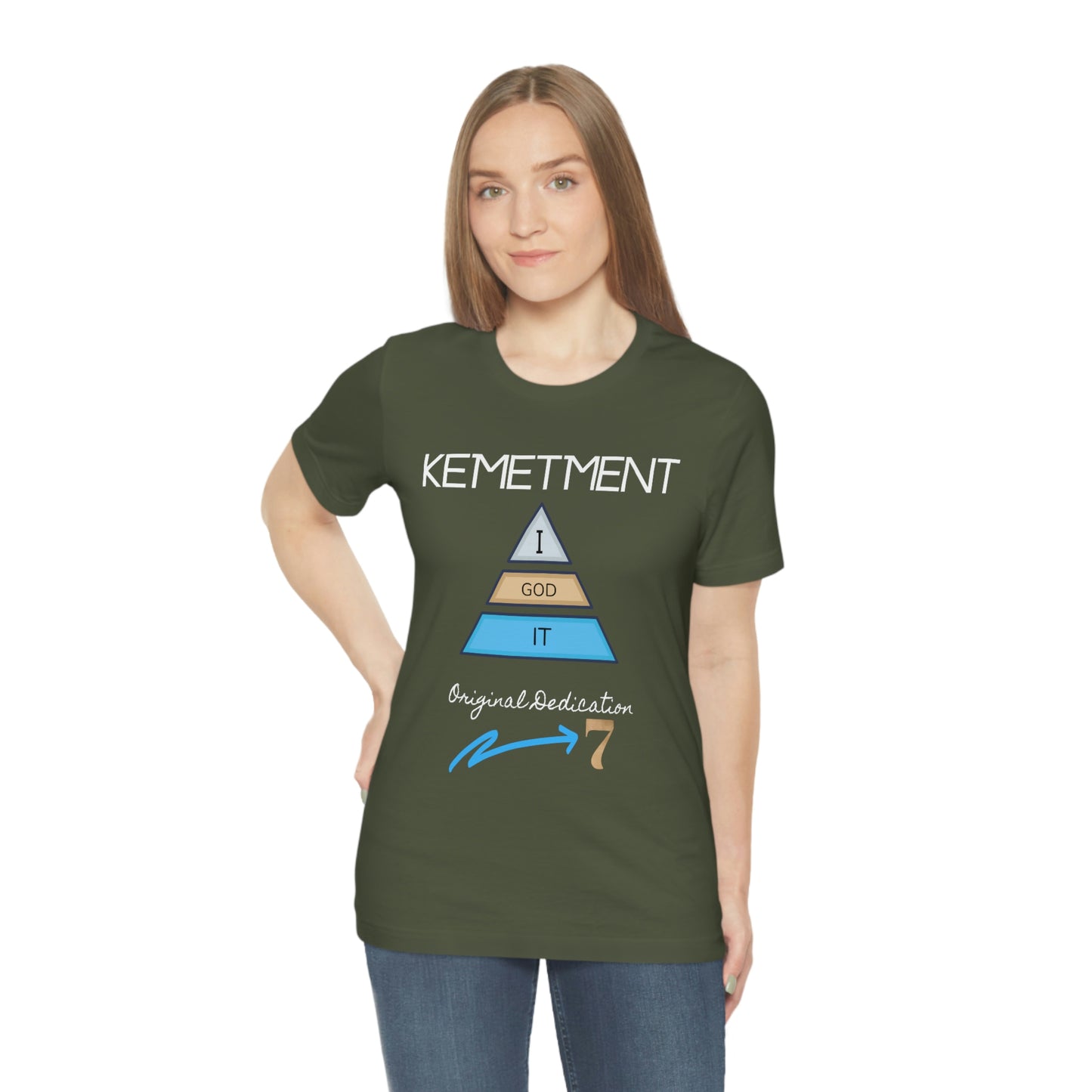 Kemetment 7 "I God It" Mens/ Unisex Jersey Short Sleeve Tee... Simply a fly ass Tshirt...