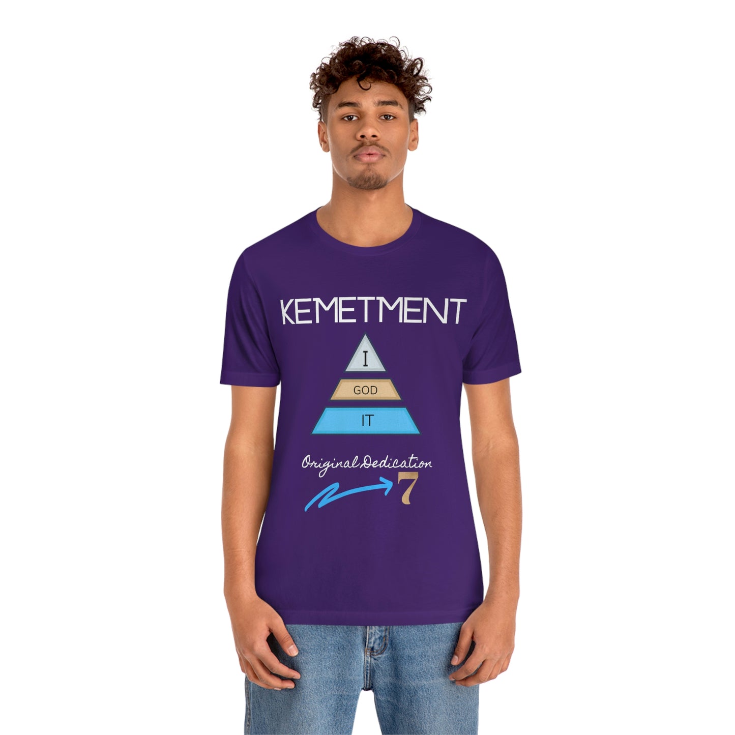 Kemetment 7 "I God It" Mens/ Unisex Jersey Short Sleeve Tee... Simply a fly ass Tshirt...