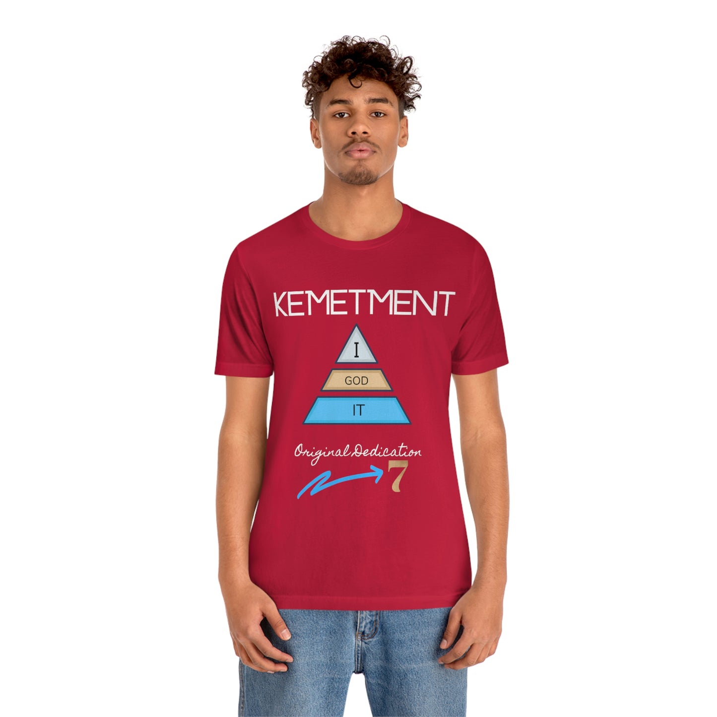 Kemetment 7 "I God It" Mens/ Unisex Jersey Short Sleeve Tee... Simply a fly ass Tshirt...