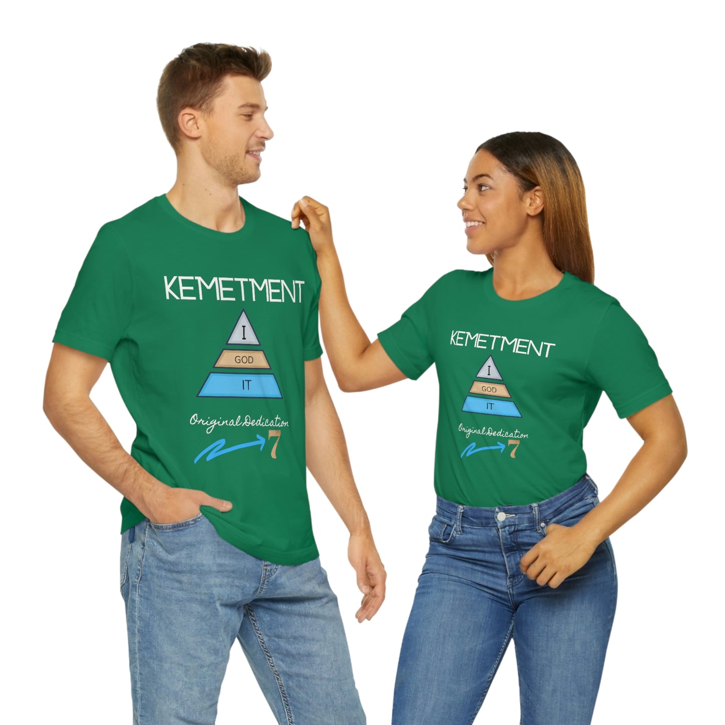 Kemetment 7 "I God It" Mens/ Unisex Jersey Short Sleeve Tee... Simply a fly ass Tshirt...