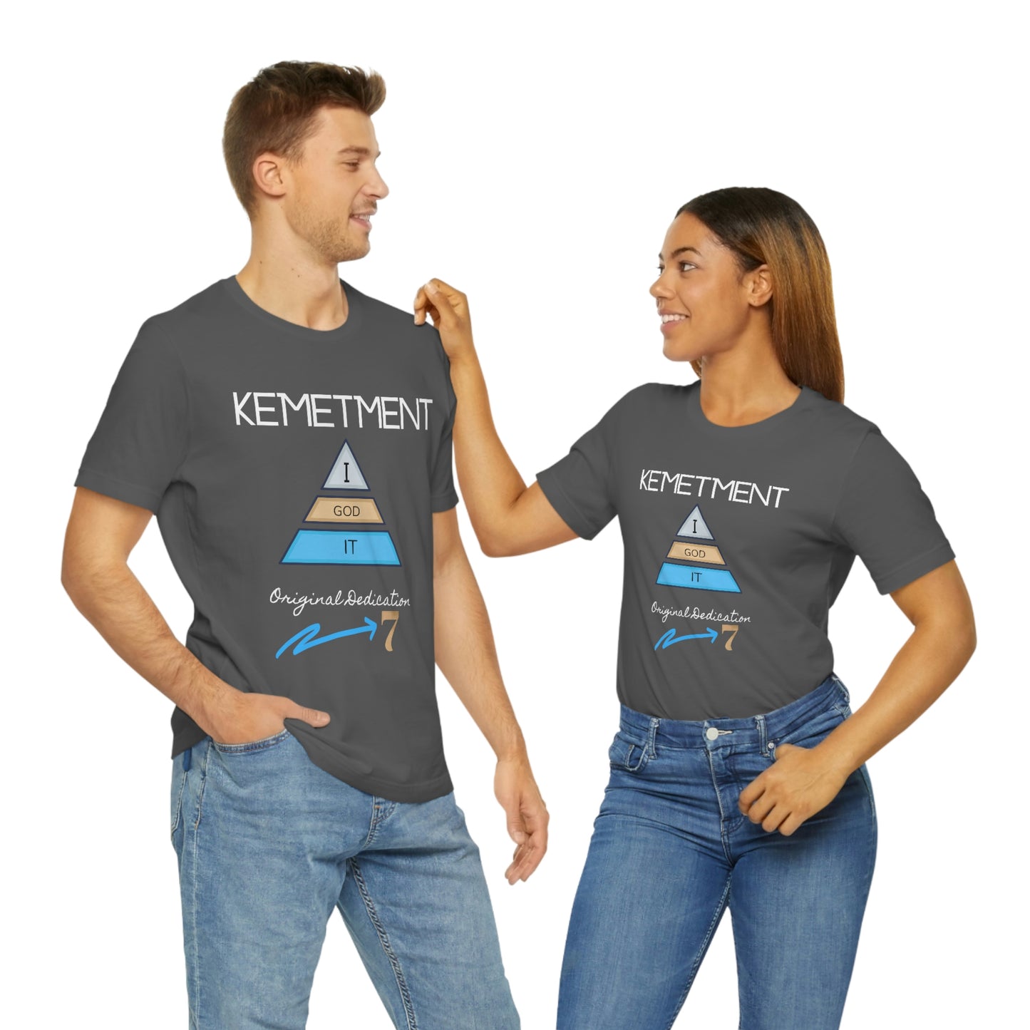 Kemetment 7 "I God It" Mens/ Unisex Jersey Short Sleeve Tee... Simply a fly ass Tshirt...