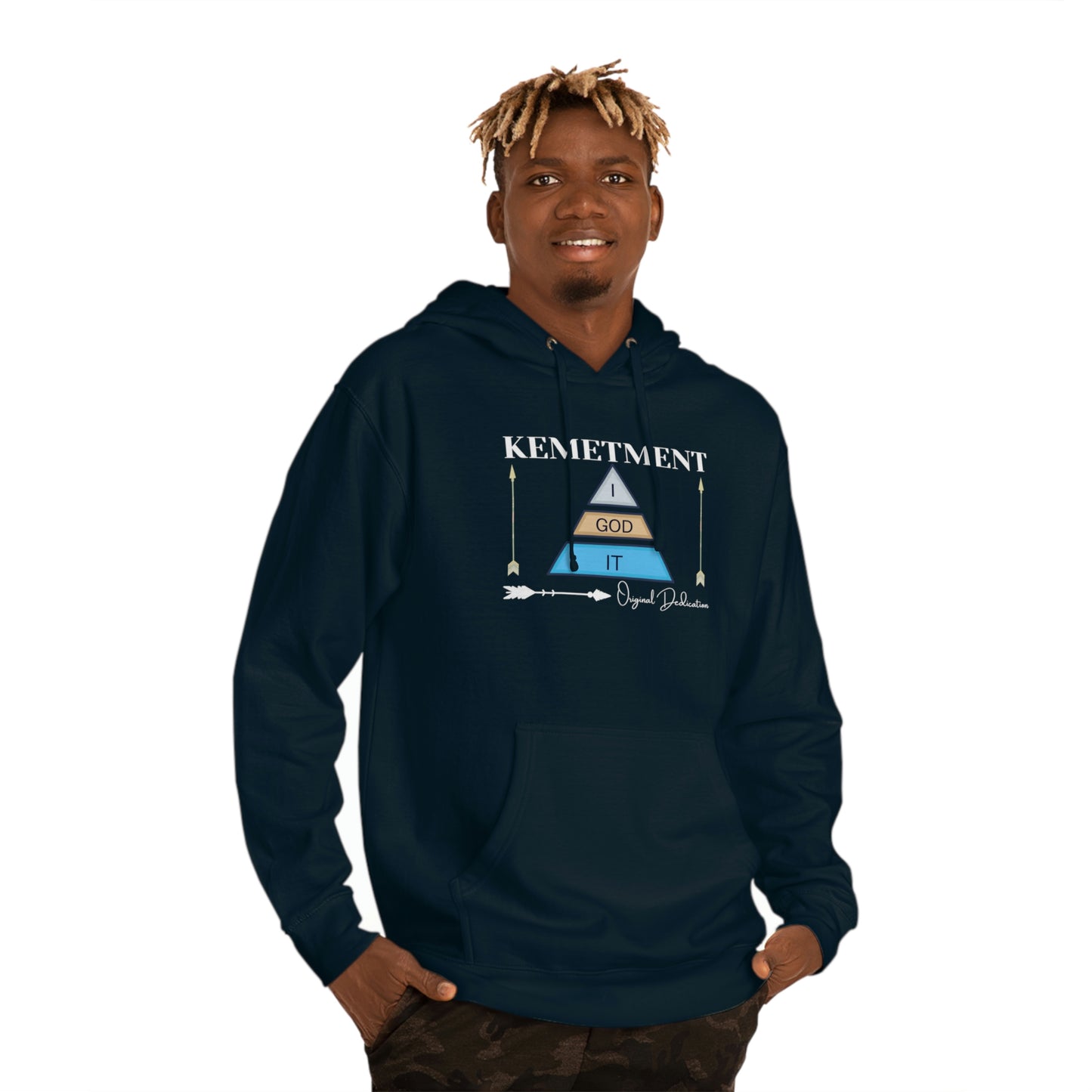 KEMETMENT I GOD IT DOUBLE SIDED LOGO Hooded Sweatshirt