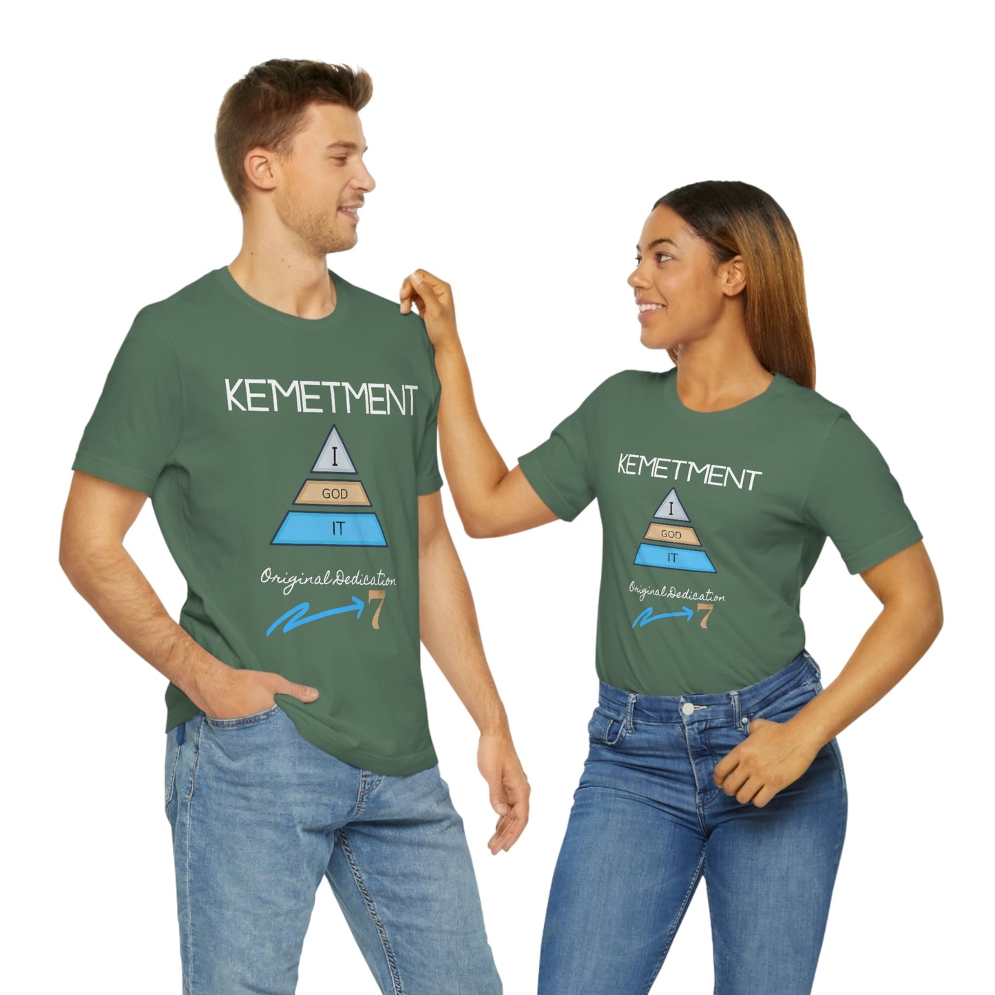 Kemetment 7 "I God It" Mens/ Unisex Jersey Short Sleeve Tee... Simply a fly ass Tshirt...