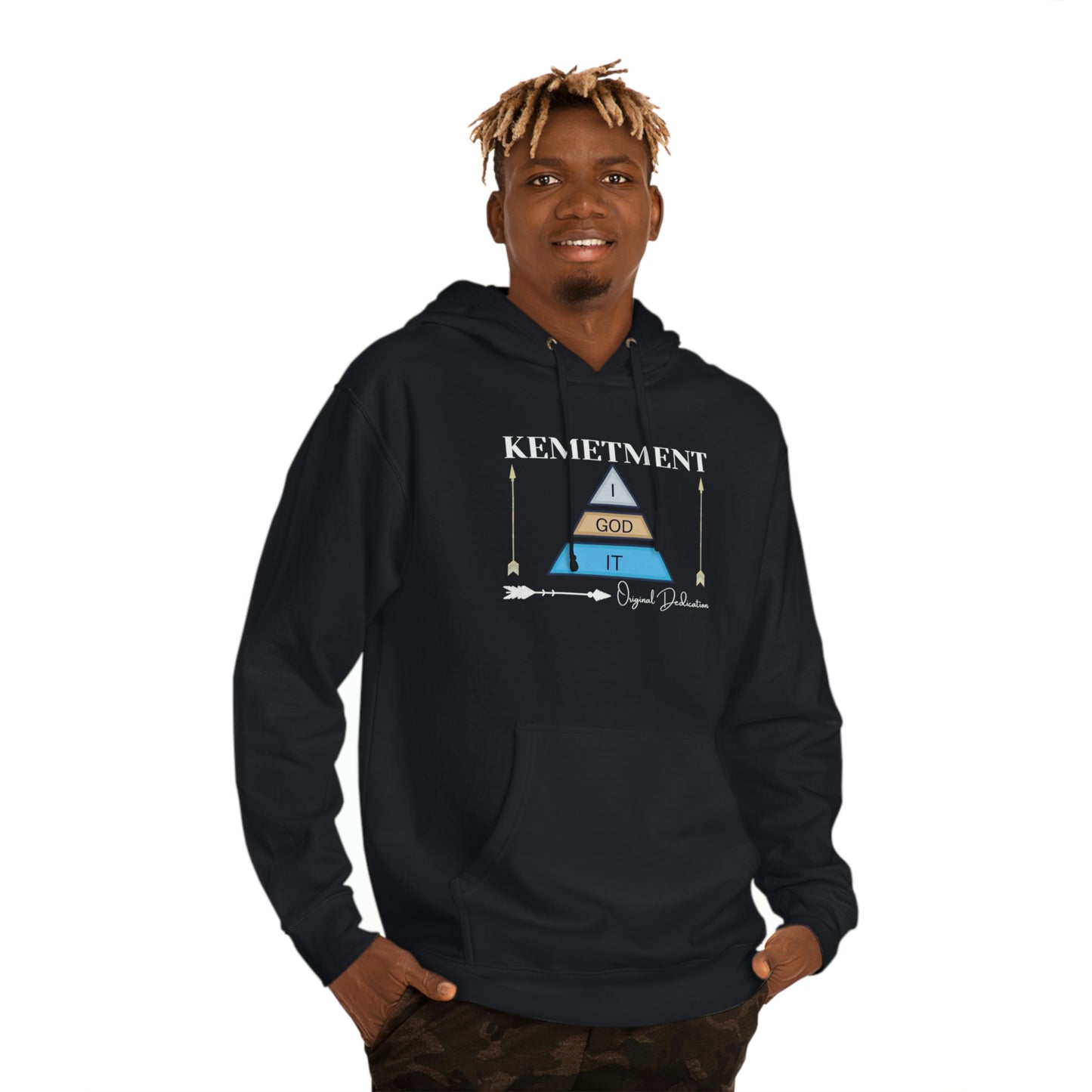 KEMETMENT I GOD IT DOUBLE SIDED LOGO Hooded Sweatshirt
