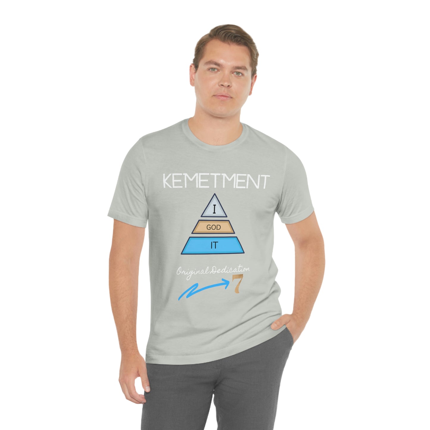 Kemetment 7 "I God It" Mens/ Unisex Jersey Short Sleeve Tee... Simply a fly ass Tshirt...