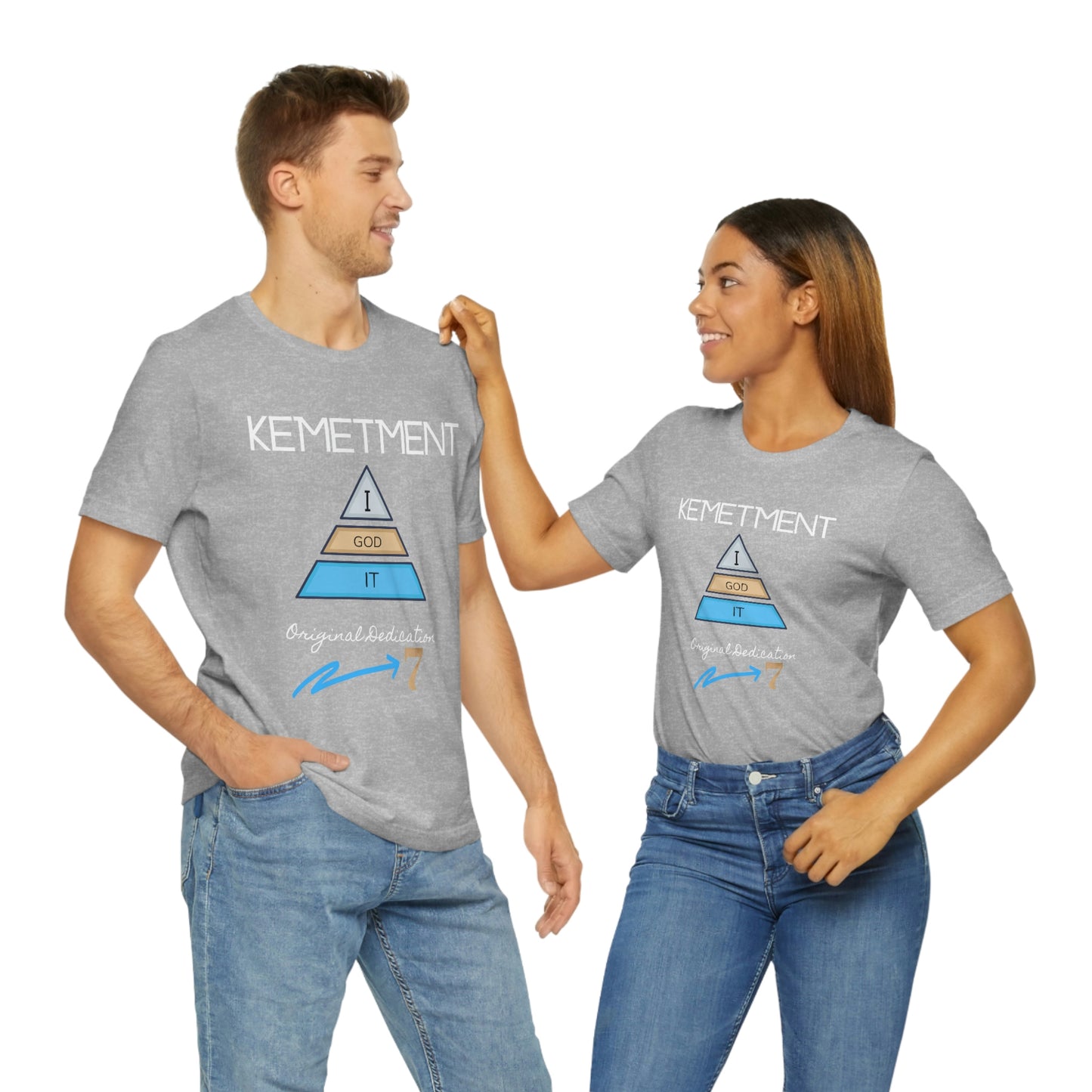 Kemetment 7 "I God It" Mens/ Unisex Jersey Short Sleeve Tee... Simply a fly ass Tshirt...
