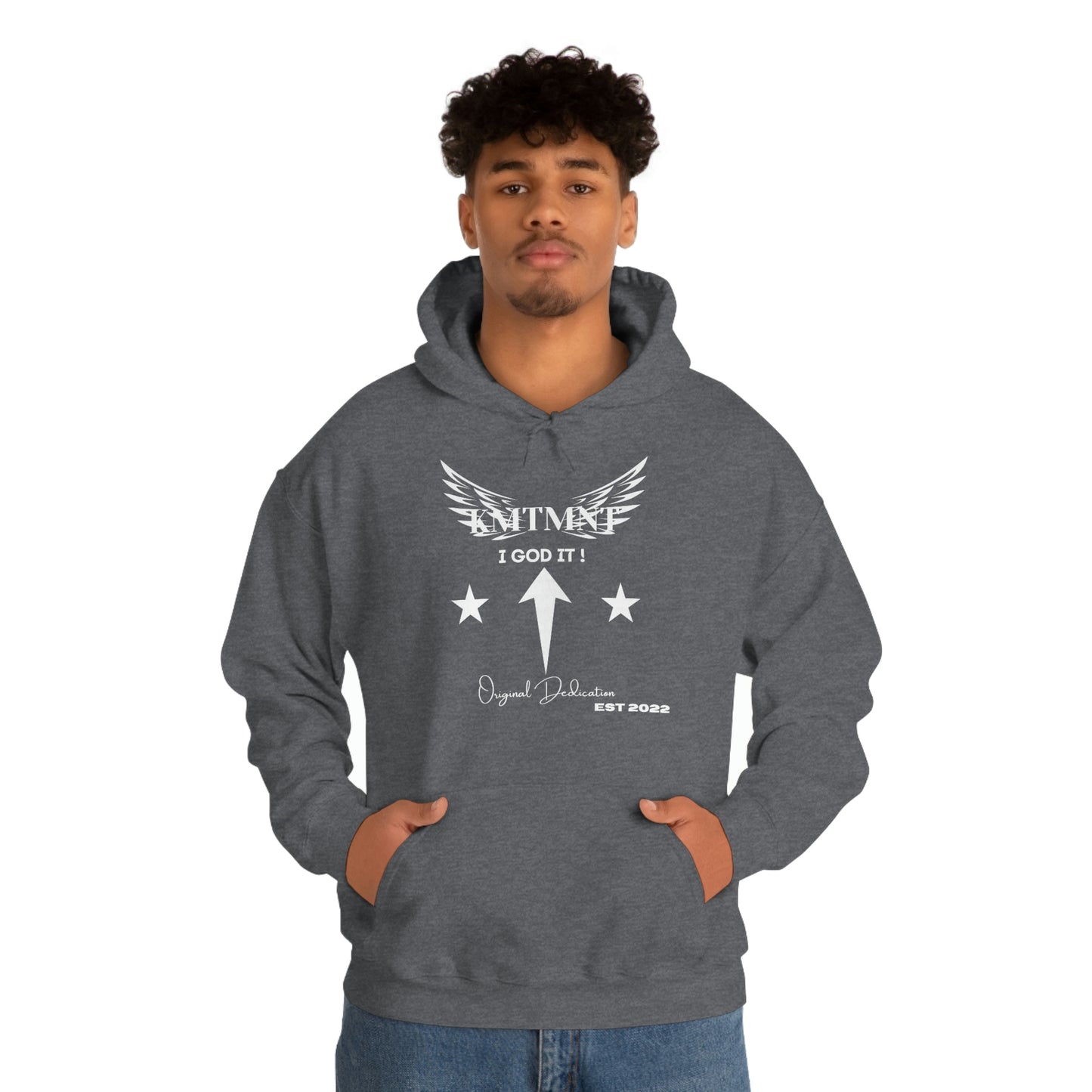 KEMETMENT I GOD IT Winged Unisex Heavy Blend™ Hooded Sweatshirt