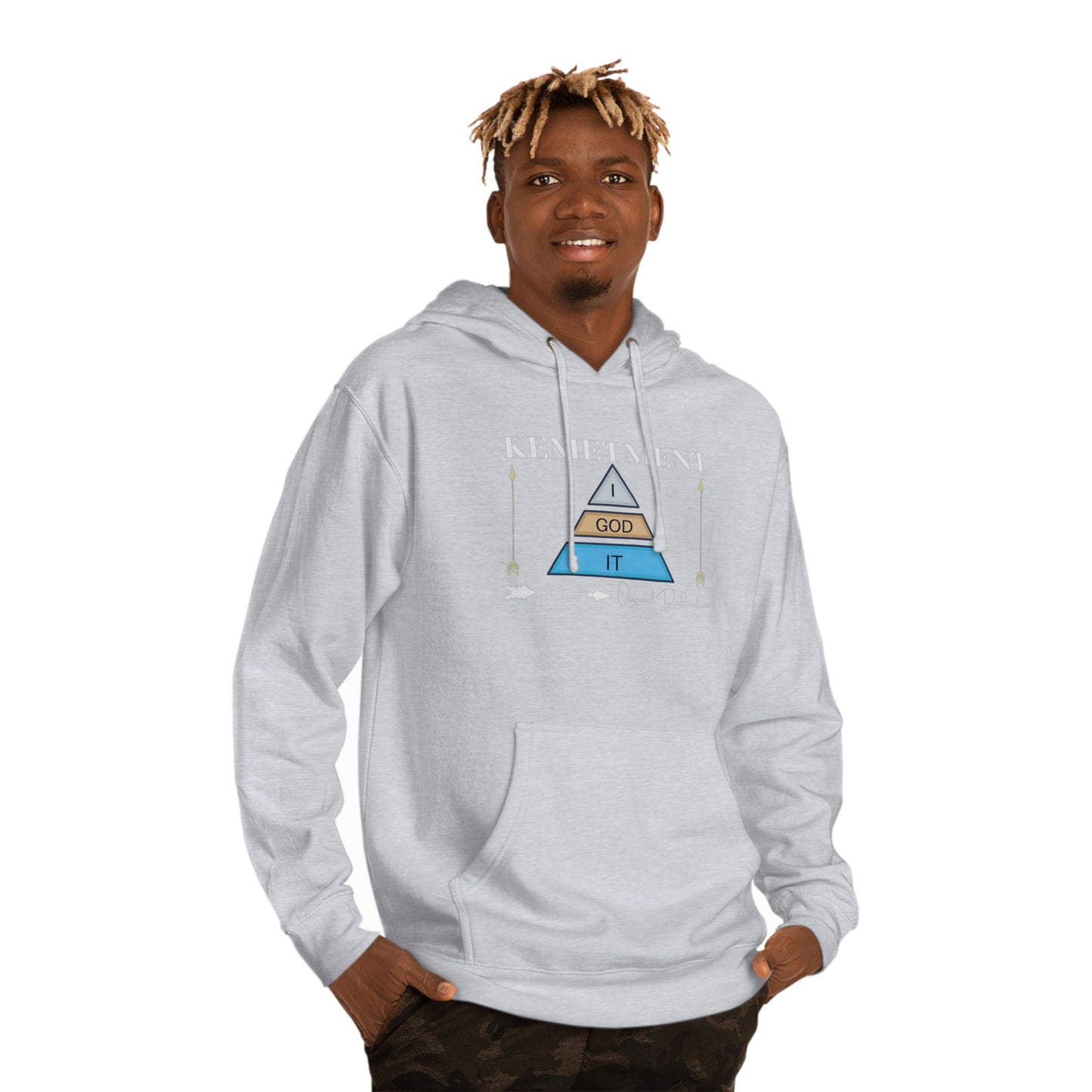 KEMETMENT I GOD IT DOUBLE SIDED LOGO Hooded Sweatshirt