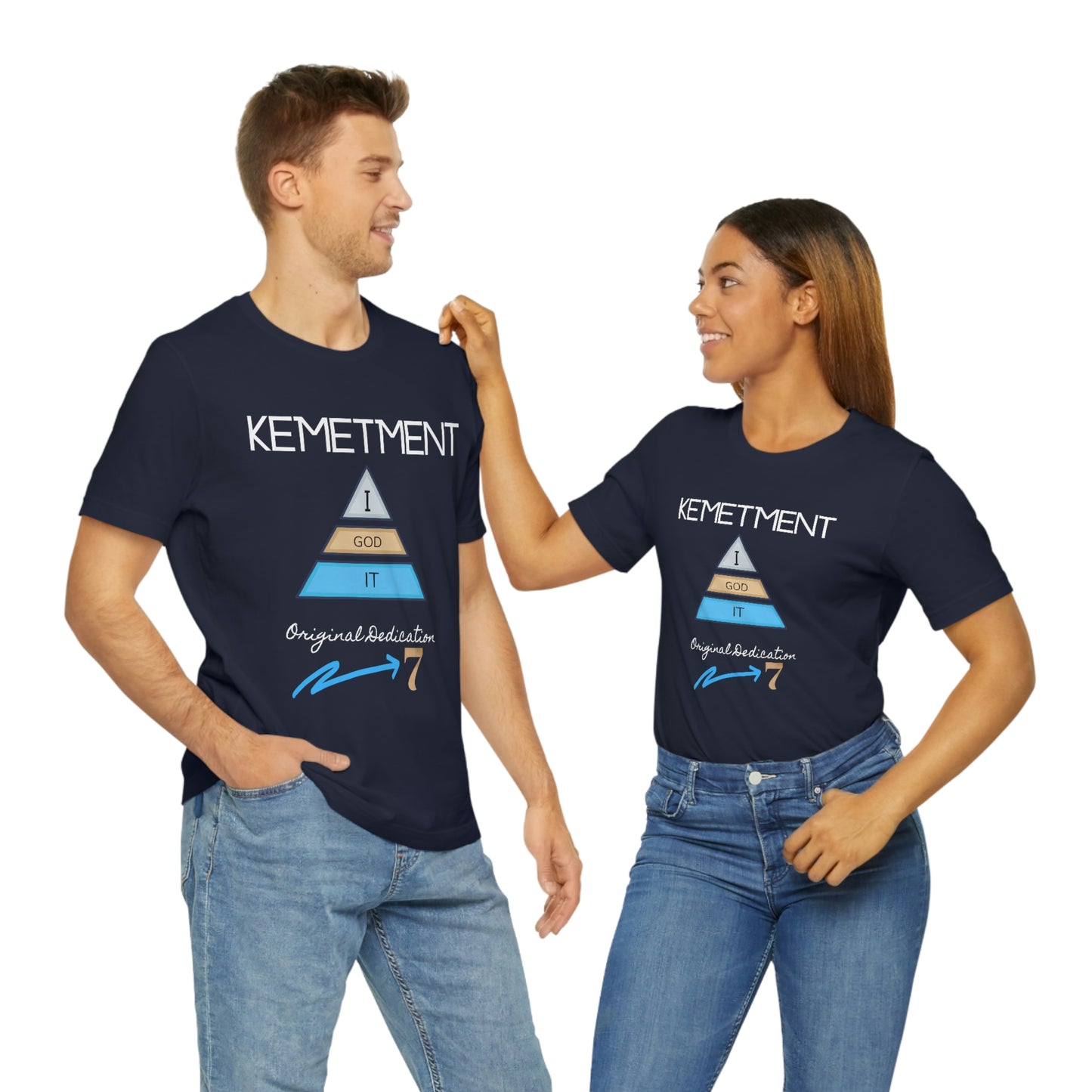 Kemetment 7 "I God It" Mens/ Unisex Jersey Short Sleeve Tee... Simply a fly ass Tshirt...