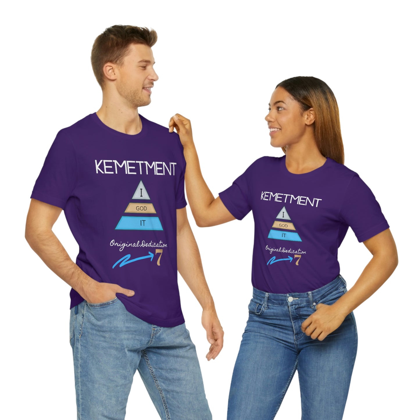 Kemetment 7 "I God It" Mens/ Unisex Jersey Short Sleeve Tee... Simply a fly ass Tshirt...