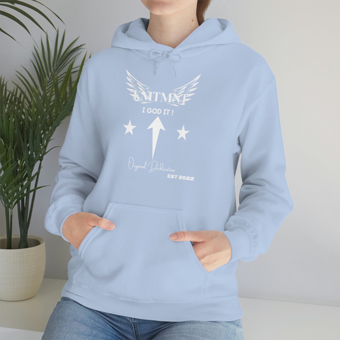 KEMETMENT I GOD IT Winged Unisex Heavy Blend™ Hooded Sweatshirt