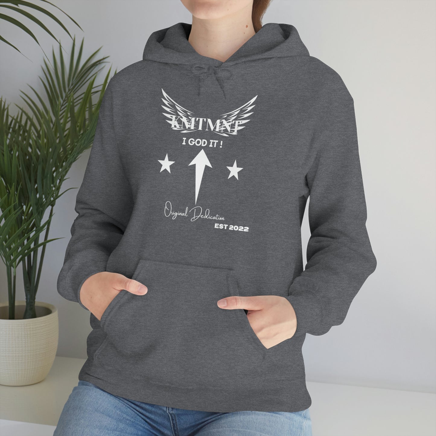 KEMETMENT I GOD IT Winged Unisex Heavy Blend™ Hooded Sweatshirt