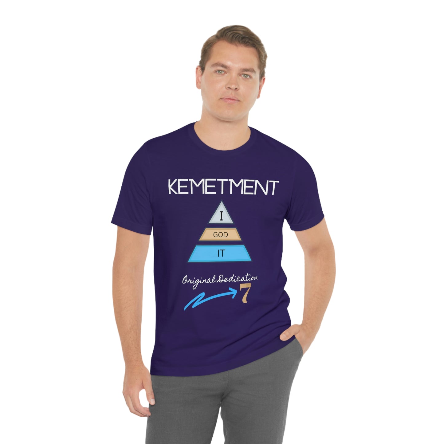 Kemetment 7 "I God It" Mens/ Unisex Jersey Short Sleeve Tee... Simply a fly ass Tshirt...