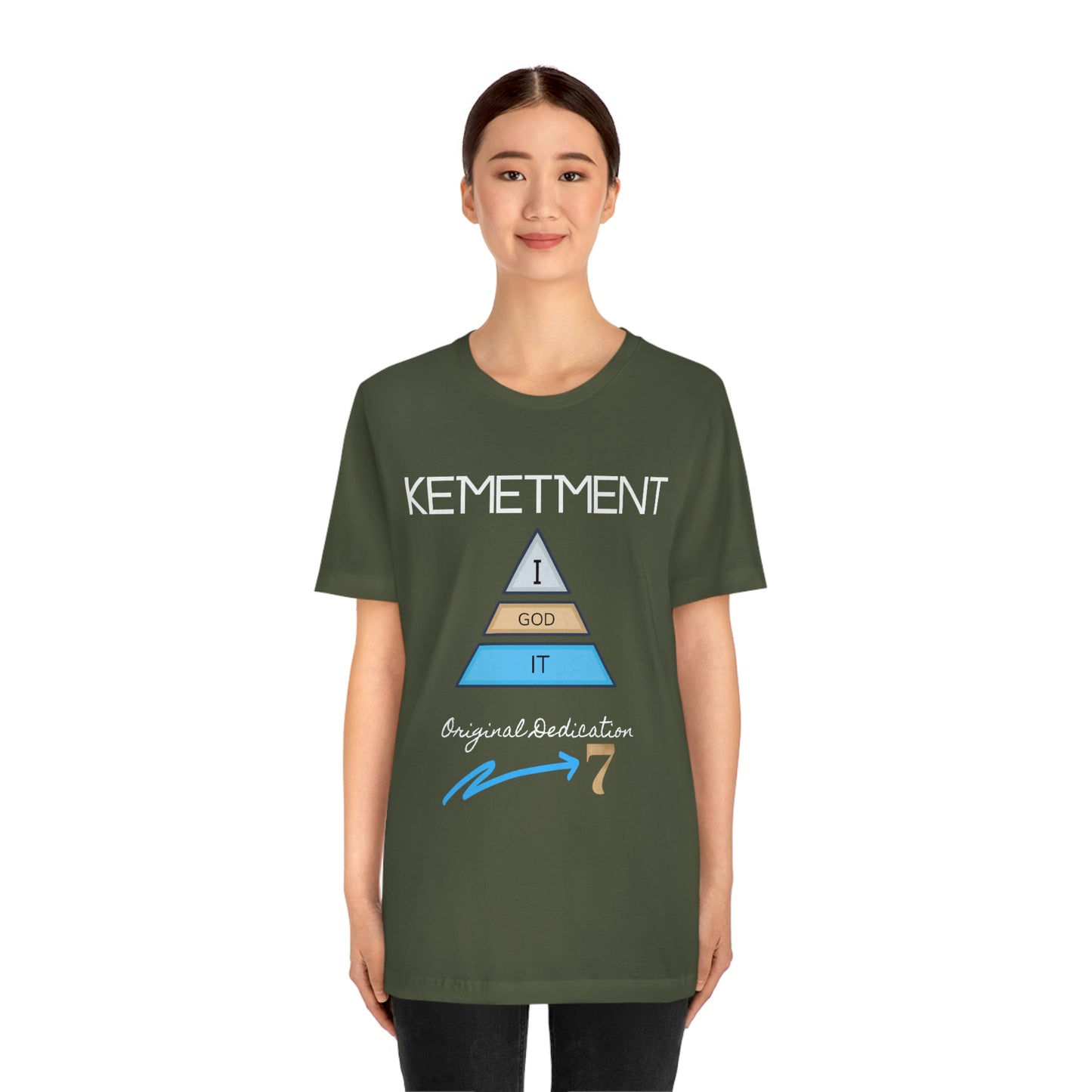 Kemetment 7 "I God It" Mens/ Unisex Jersey Short Sleeve Tee... Simply a fly ass Tshirt...