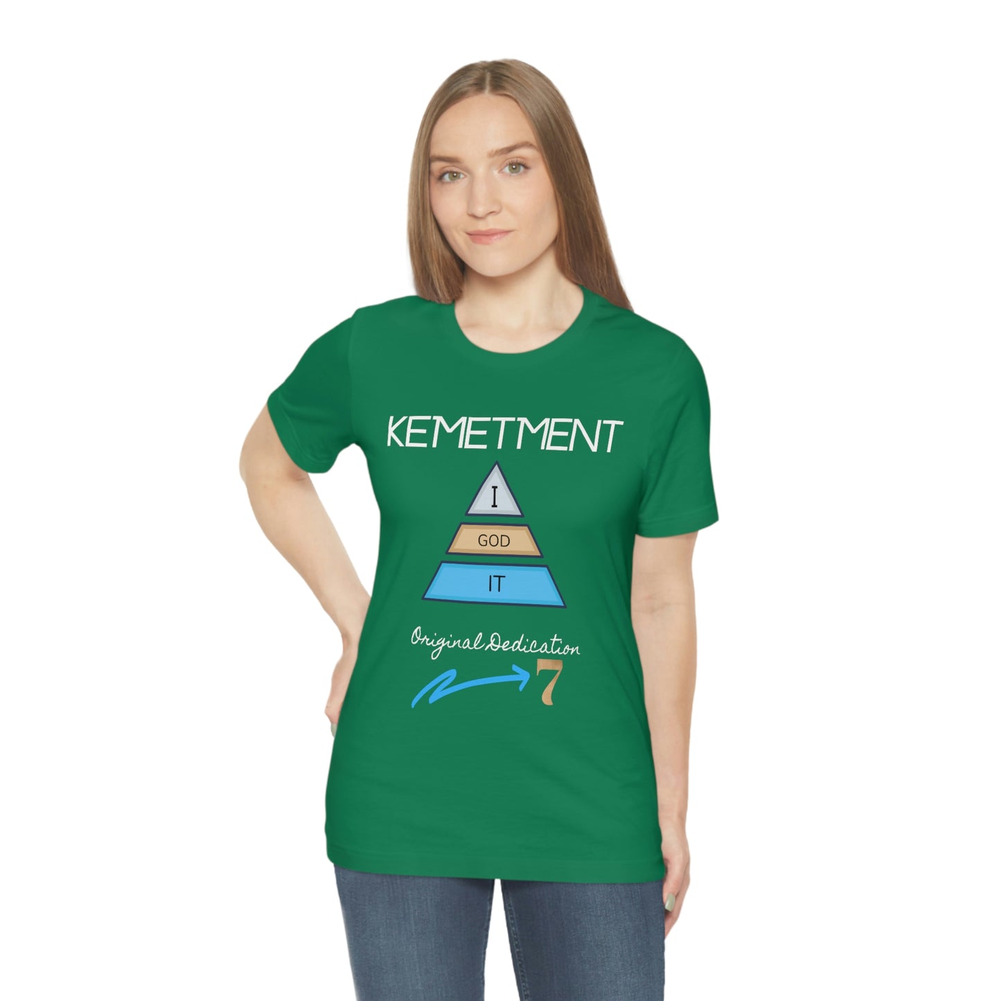 Kemetment 7 "I God It" Mens/ Unisex Jersey Short Sleeve Tee... Simply a fly ass Tshirt...