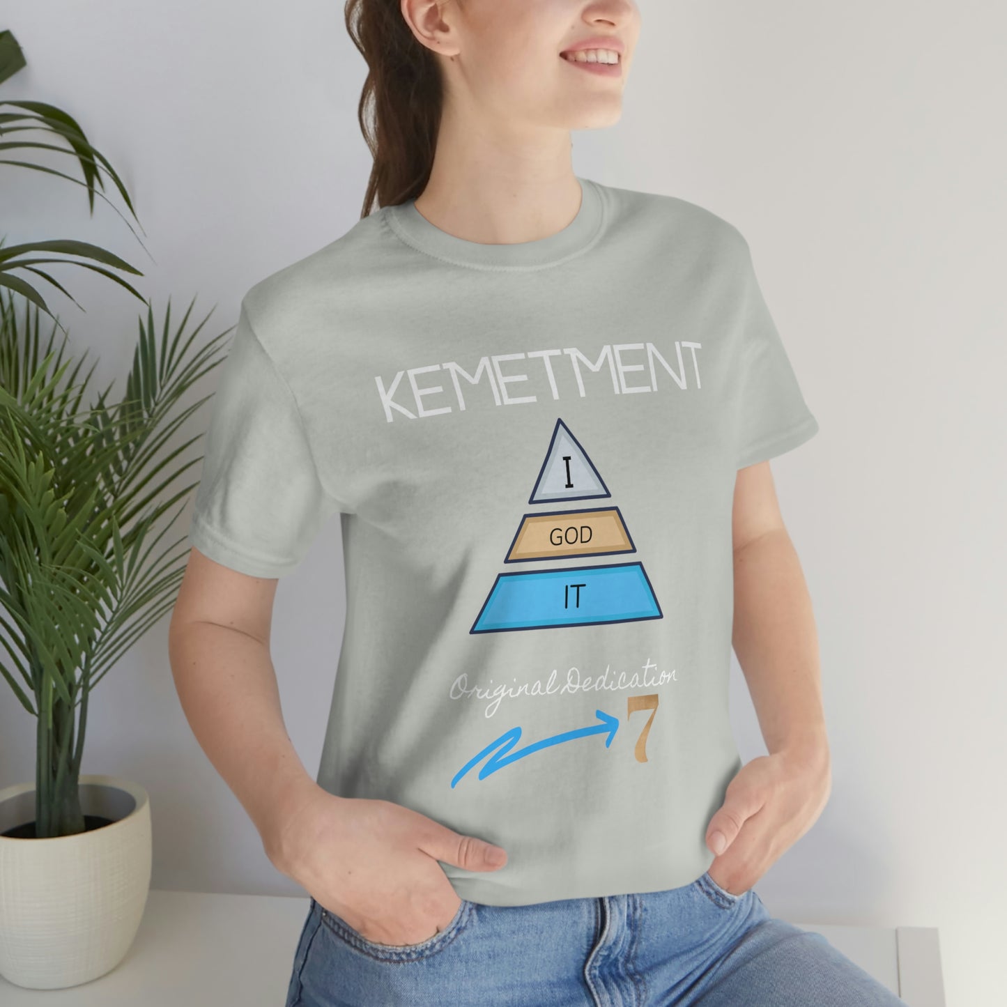 Kemetment 7 "I God It" Mens/ Unisex Jersey Short Sleeve Tee... Simply a fly ass Tshirt...
