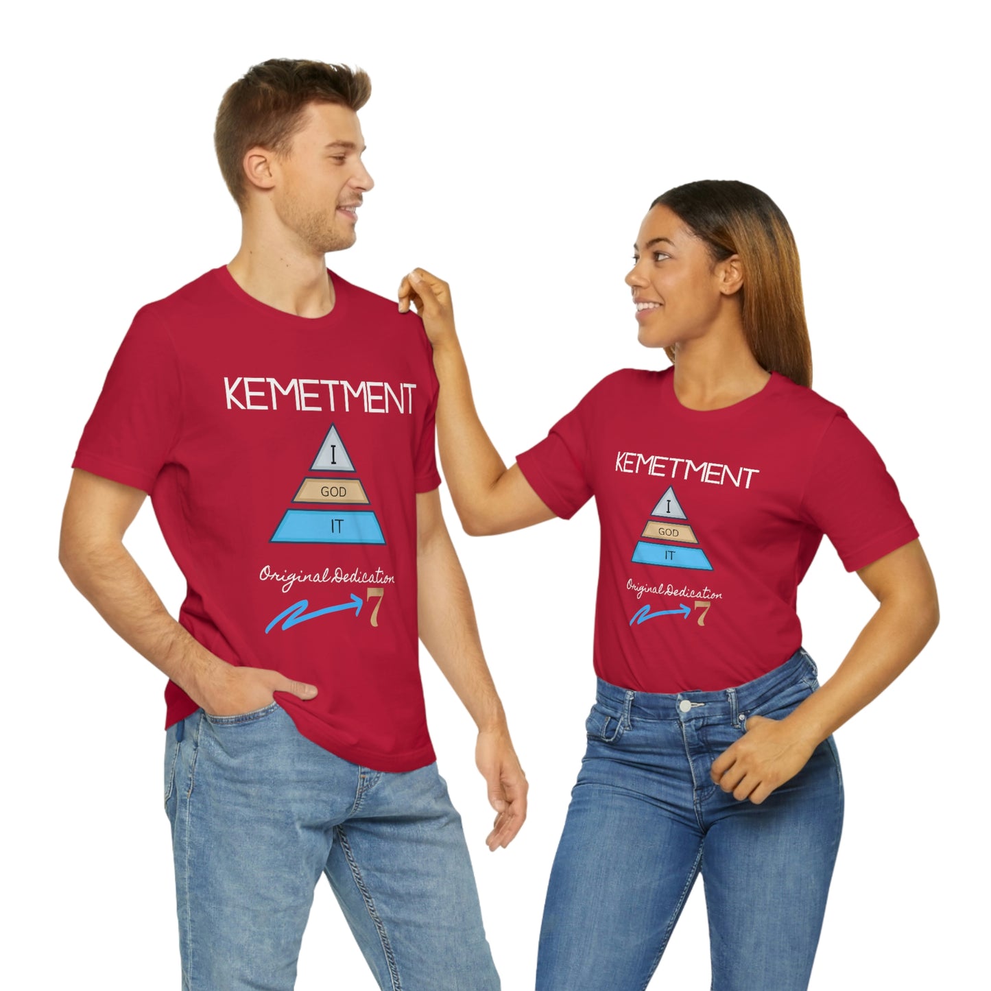 Kemetment 7 "I God It" Mens/ Unisex Jersey Short Sleeve Tee... Simply a fly ass Tshirt...