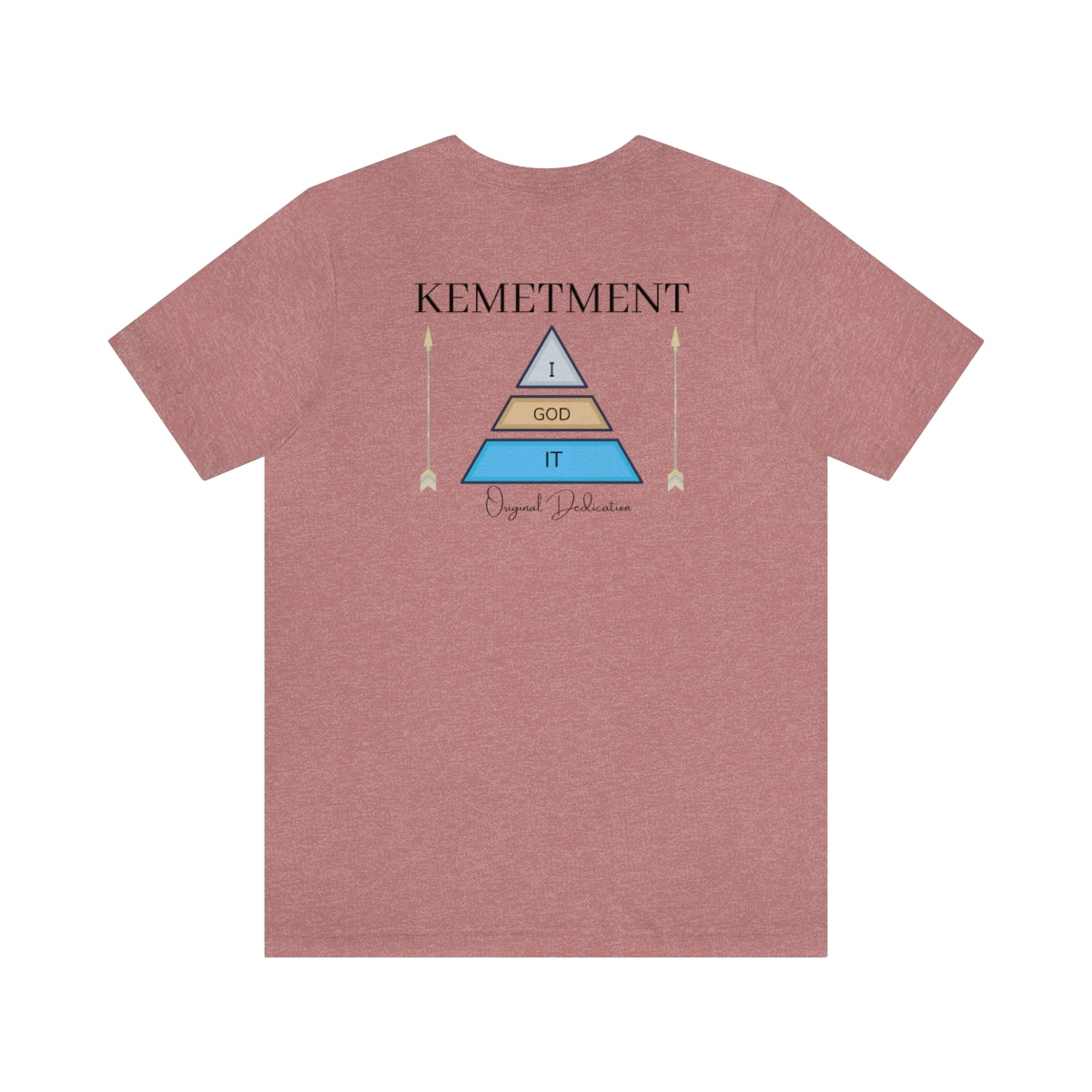 Womens Kemetment ( I God It ) 2 Sided Logo Bella Canva Jersey Short Sleeve Tee