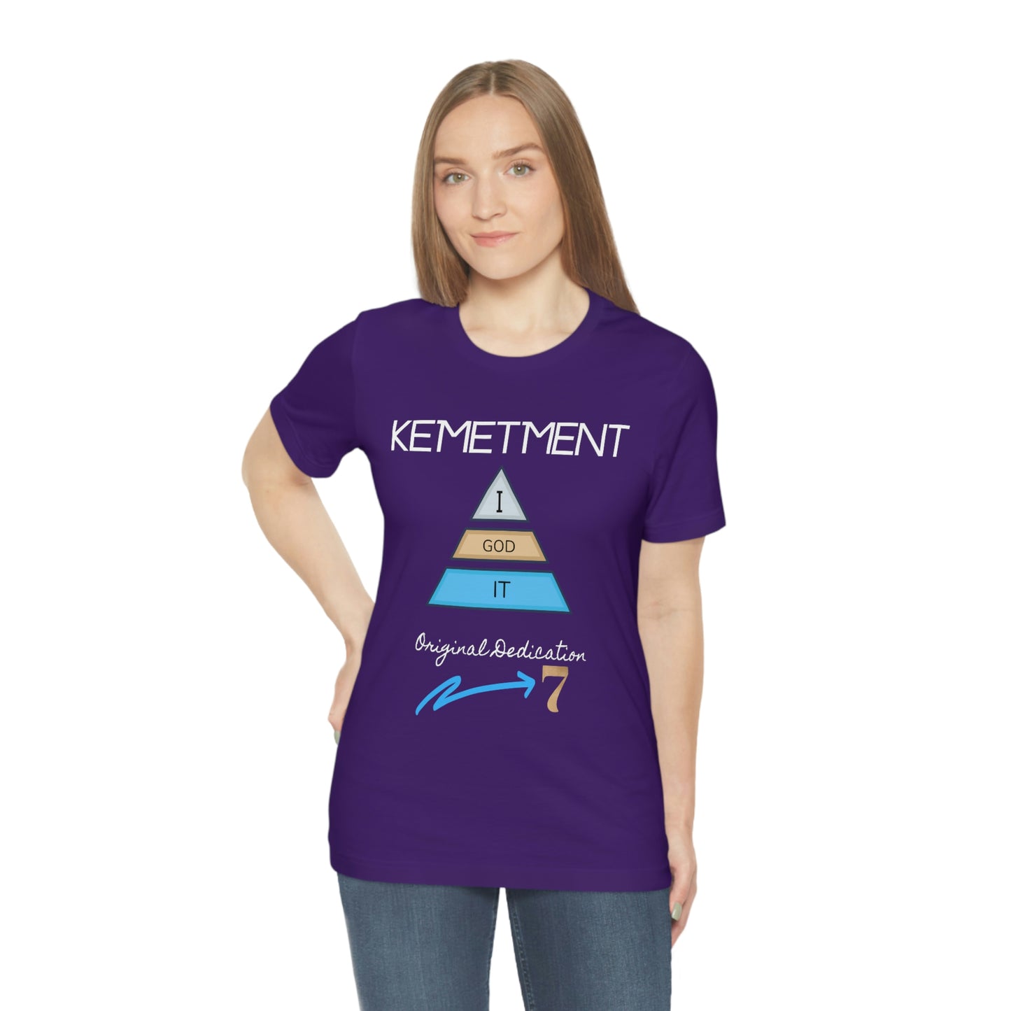 Kemetment 7 "I God It" Mens/ Unisex Jersey Short Sleeve Tee... Simply a fly ass Tshirt...
