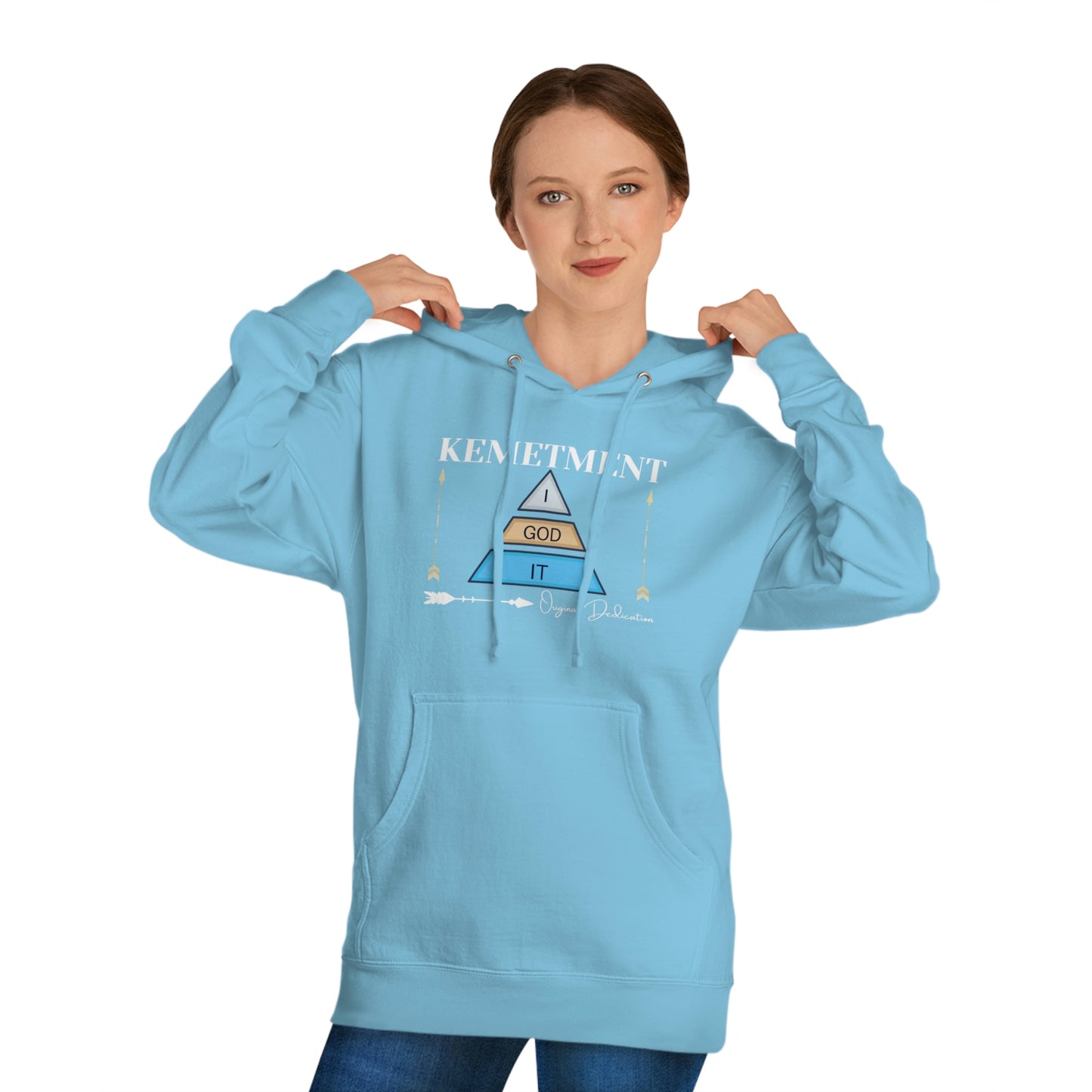 KEMETMENT I GOD IT DOUBLE SIDED LOGO Hooded Sweatshirt