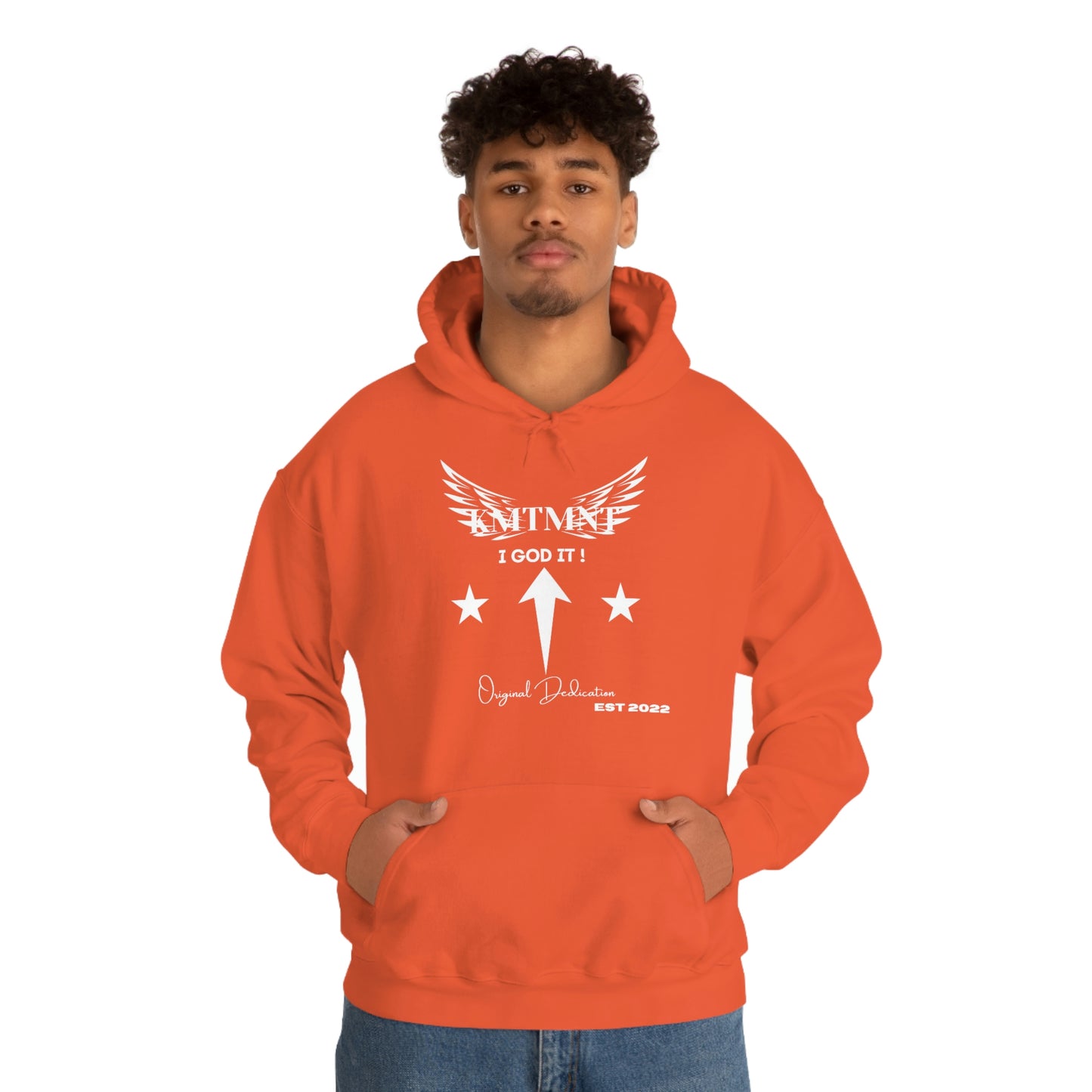 KEMETMENT I GOD IT Winged Unisex Heavy Blend™ Hooded Sweatshirt