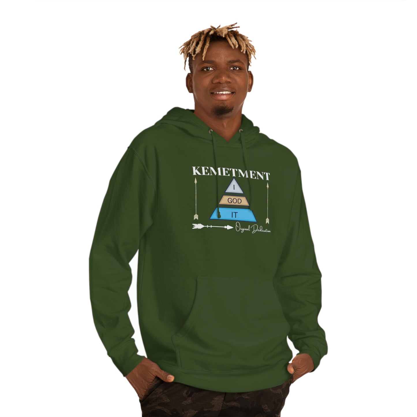 KEMETMENT I GOD IT DOUBLE SIDED LOGO Hooded Sweatshirt