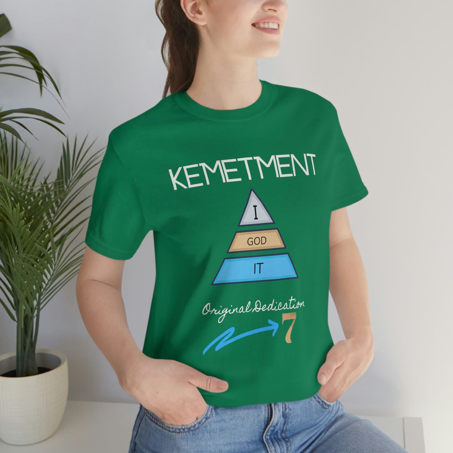Kemetment 7 "I God It" Mens/ Unisex Jersey Short Sleeve Tee... Simply a fly ass Tshirt...