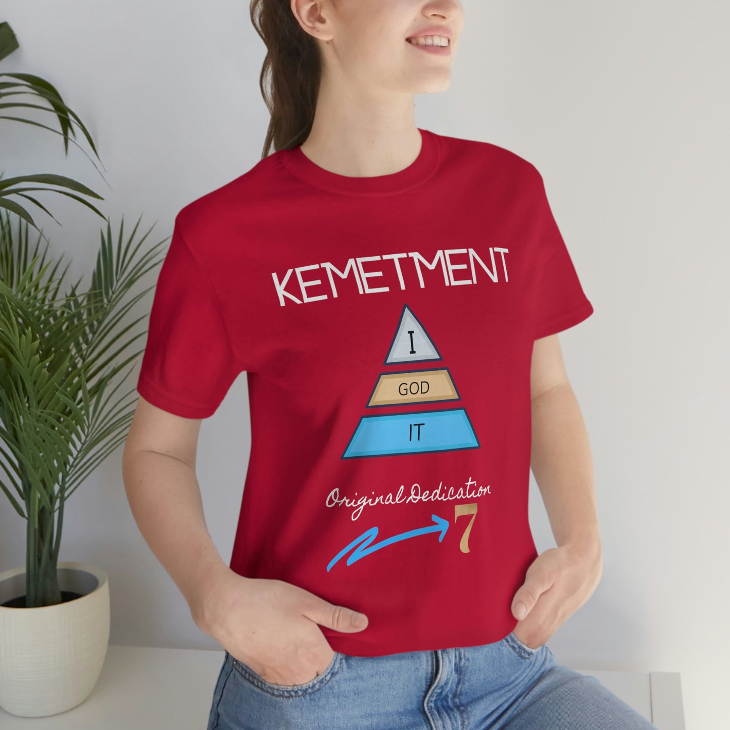 Kemetment 7 "I God It" Mens/ Unisex Jersey Short Sleeve Tee... Simply a fly ass Tshirt...