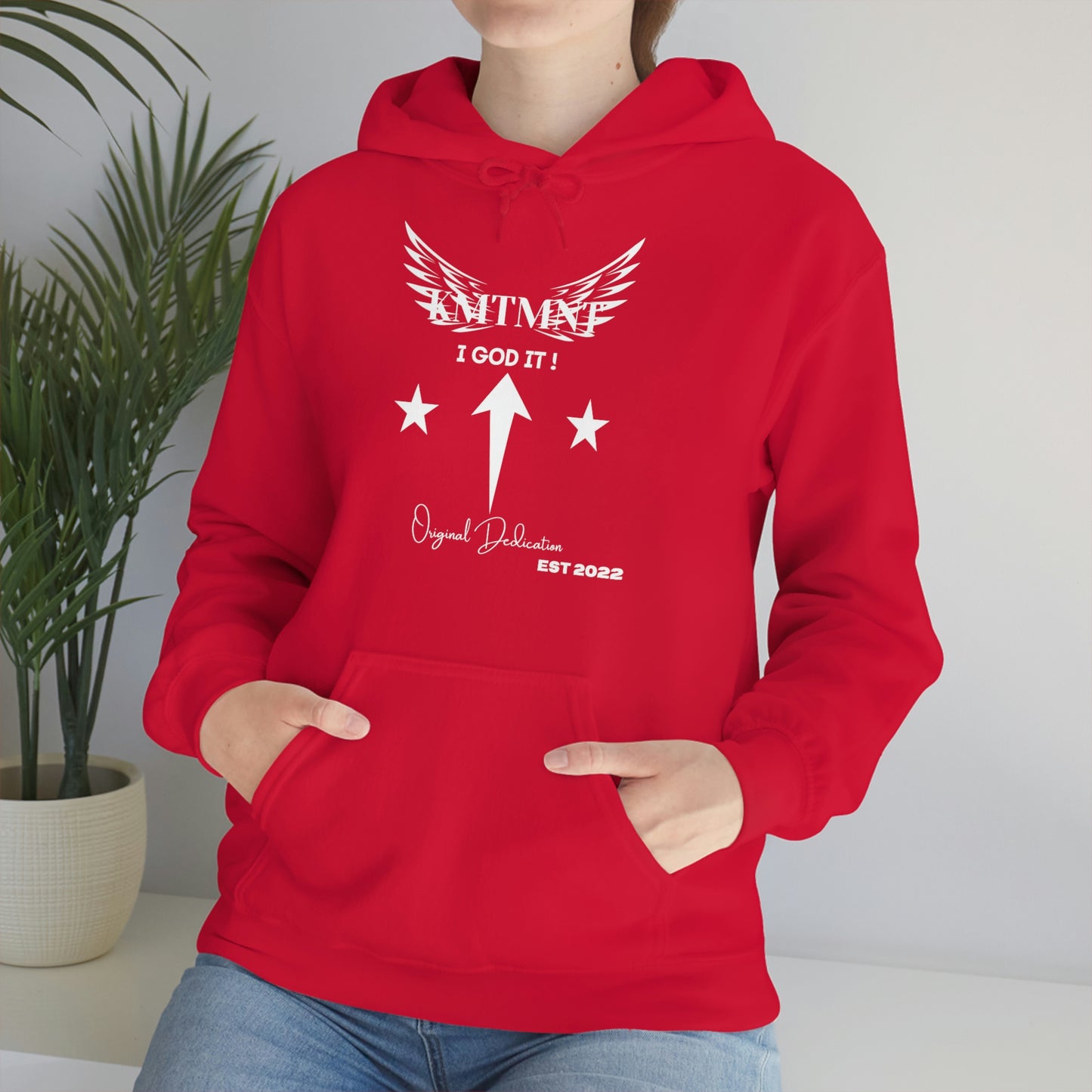 KEMETMENT I GOD IT Winged Unisex Heavy Blend™ Hooded Sweatshirt