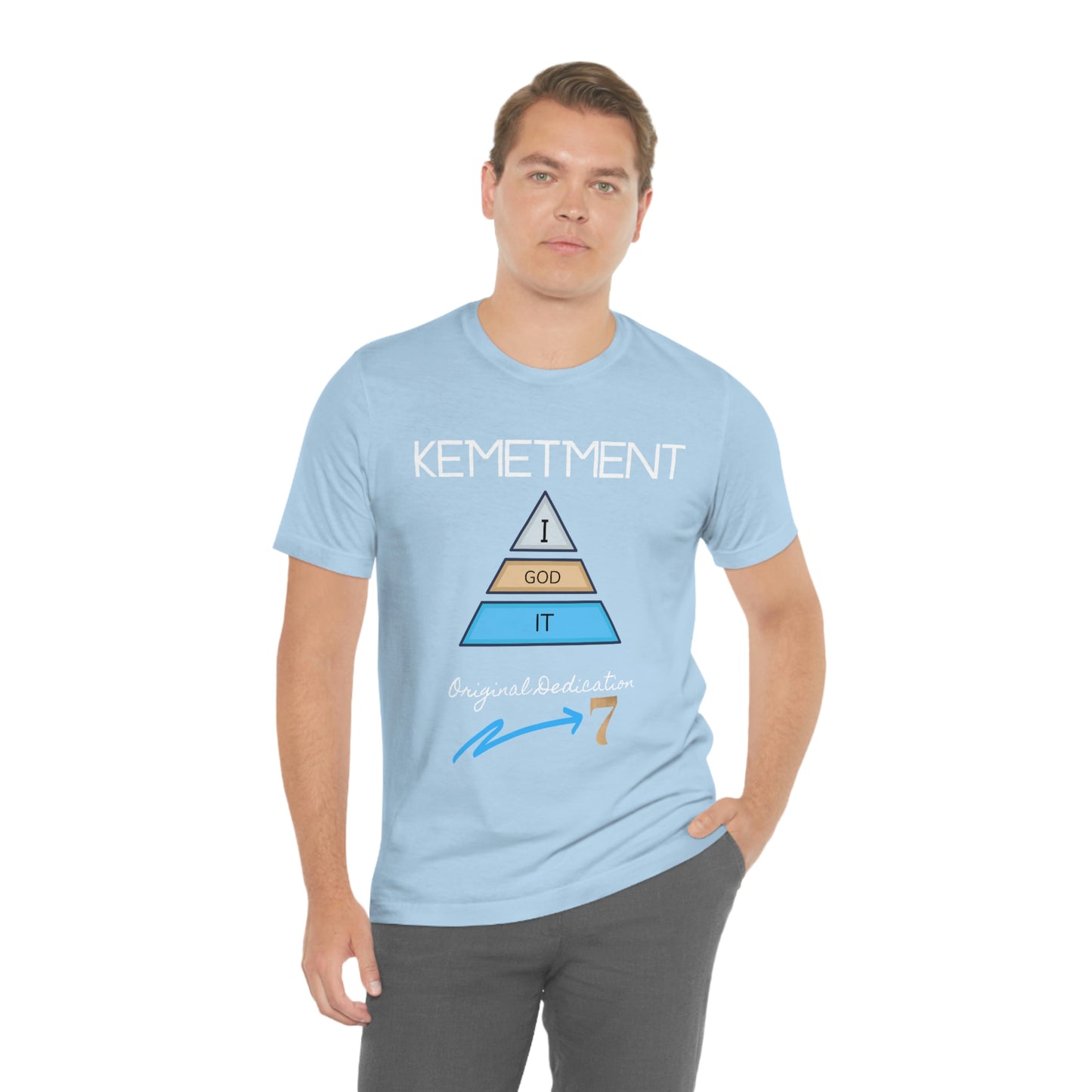 Kemetment 7 "I God It" Mens/ Unisex Jersey Short Sleeve Tee... Simply a fly ass Tshirt...
