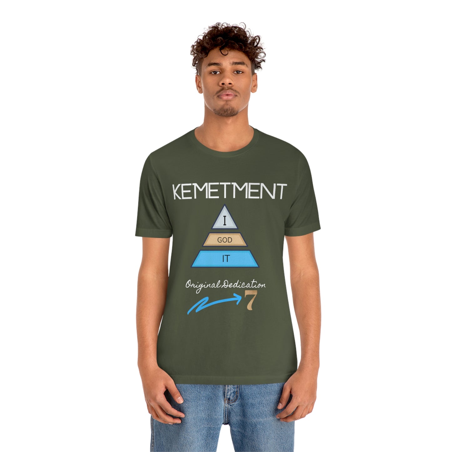 Kemetment 7 "I God It" Mens/ Unisex Jersey Short Sleeve Tee... Simply a fly ass Tshirt...