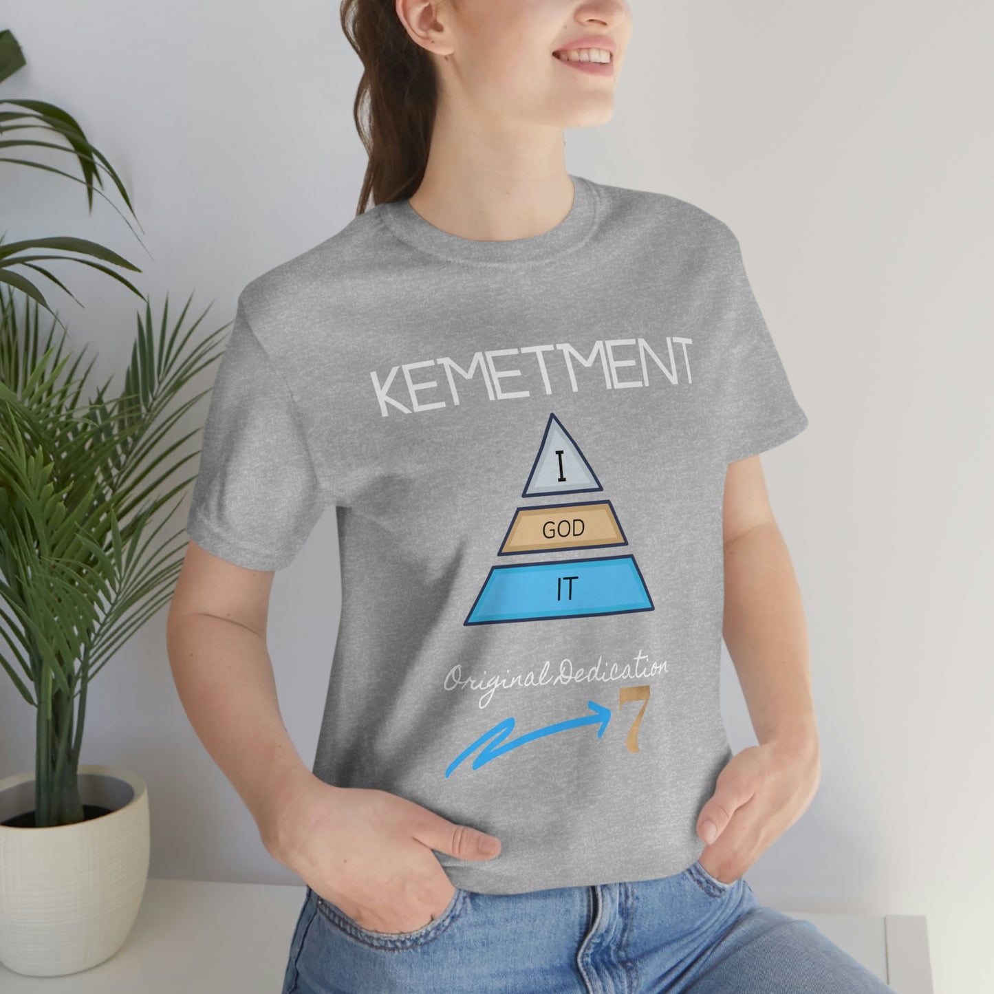 Kemetment 7 "I God It" Mens/ Unisex Jersey Short Sleeve Tee... Simply a fly ass Tshirt...