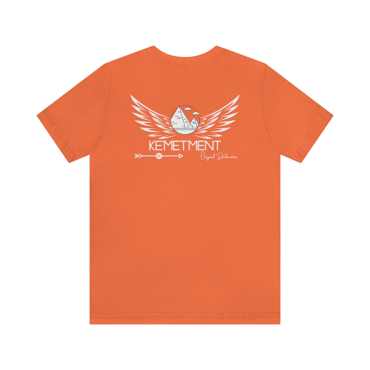 Womans/Unisex Kemetment Wings Jersey Short Sleeve Tee..this is a back view...front has small logo...see images above