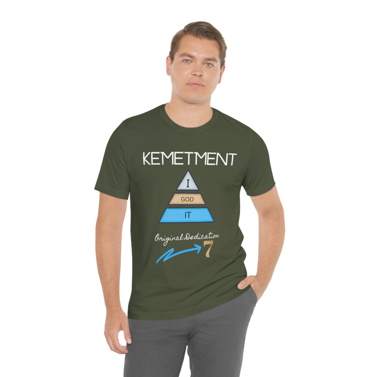 Kemetment 7 "I God It" Mens/ Unisex Jersey Short Sleeve Tee... Simply a fly ass Tshirt...