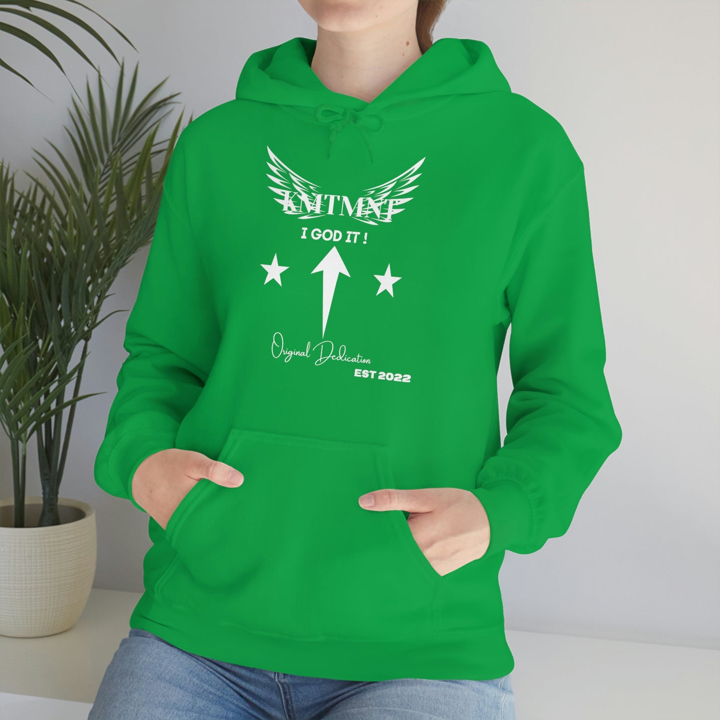 KEMETMENT I GOD IT Winged Unisex Heavy Blend™ Hooded Sweatshirt